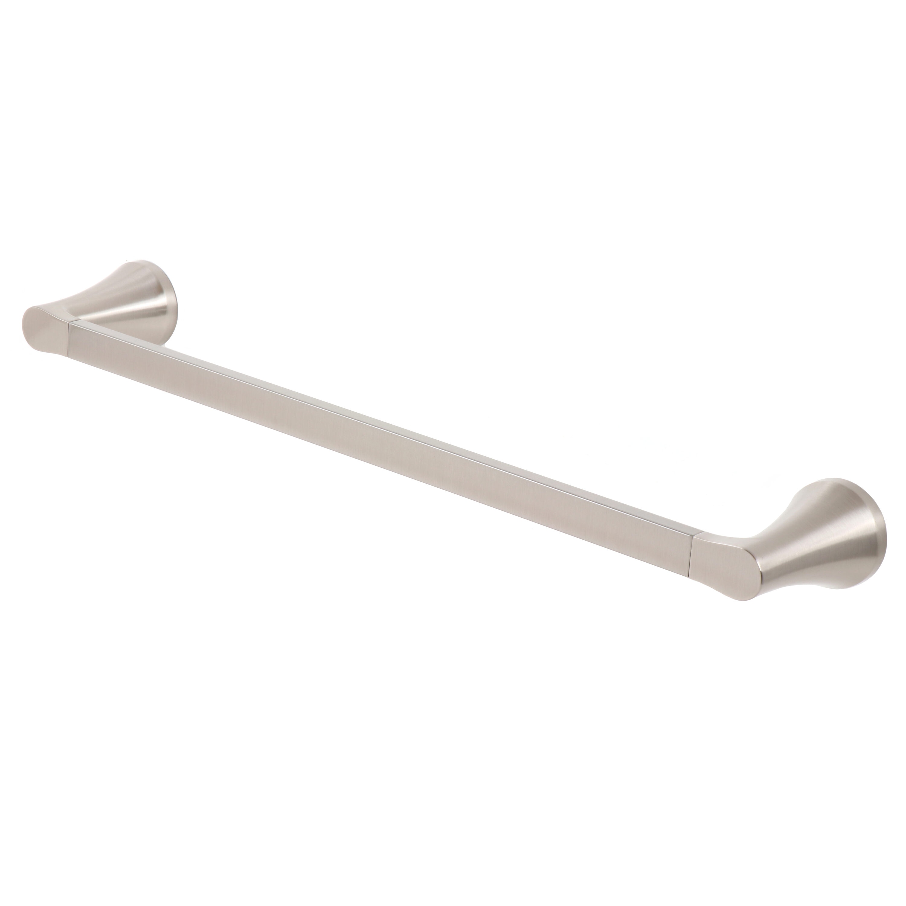 Juego de accesorios decorativos para baño de 3 piezas en níquel cepillado Candace 21: incluye barra para toallas, portarrollos de papel y argolla para toallas, Modelo BTH-033-R8006-BN.