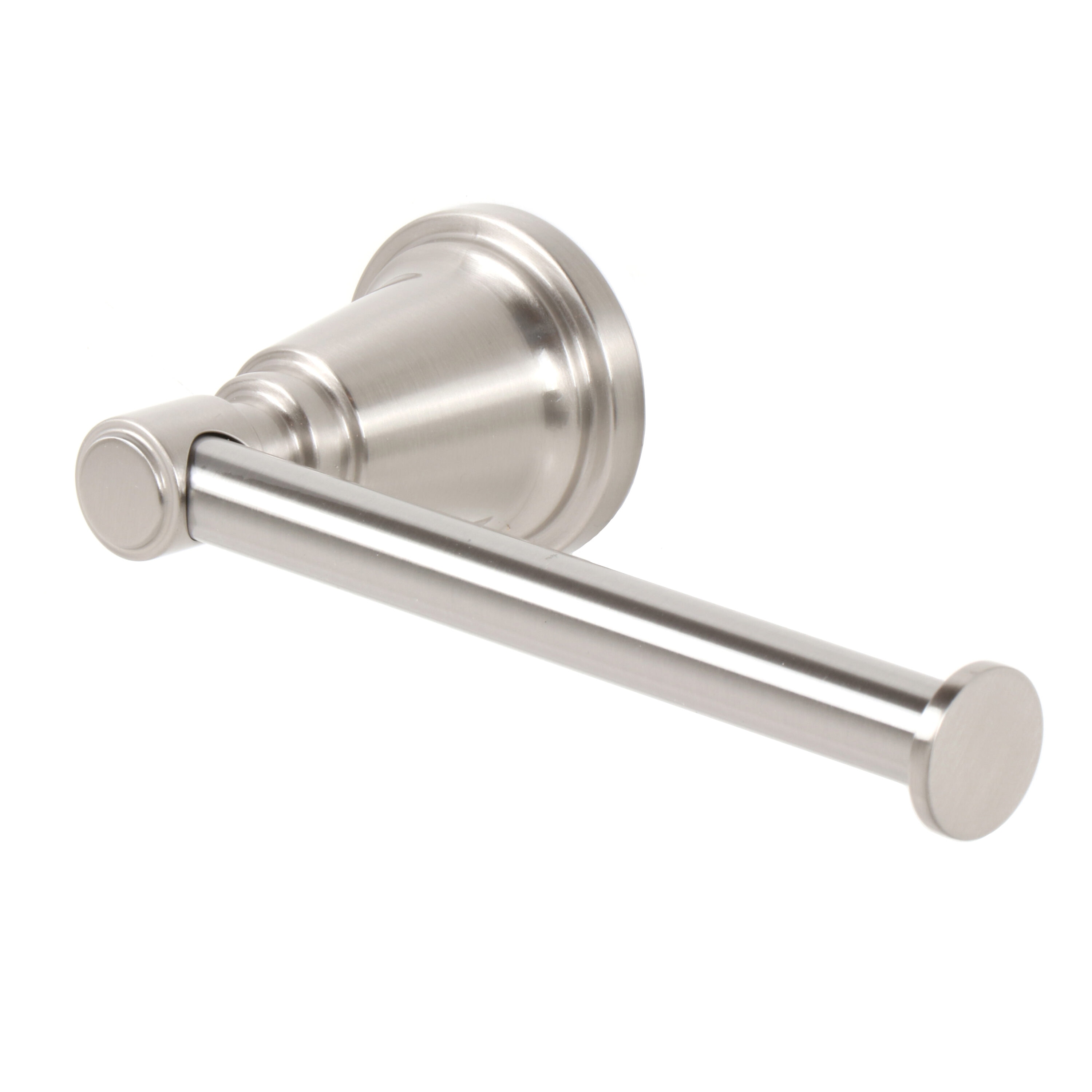 Juego de Accesorios de Baño Decorativos Townley en Níquel Cepillado de 3 Piezas de allen + roth: Barra para Toallas, Portarrollos y Argolla para Toallas incluidos¡BTH-033-R8004-BN