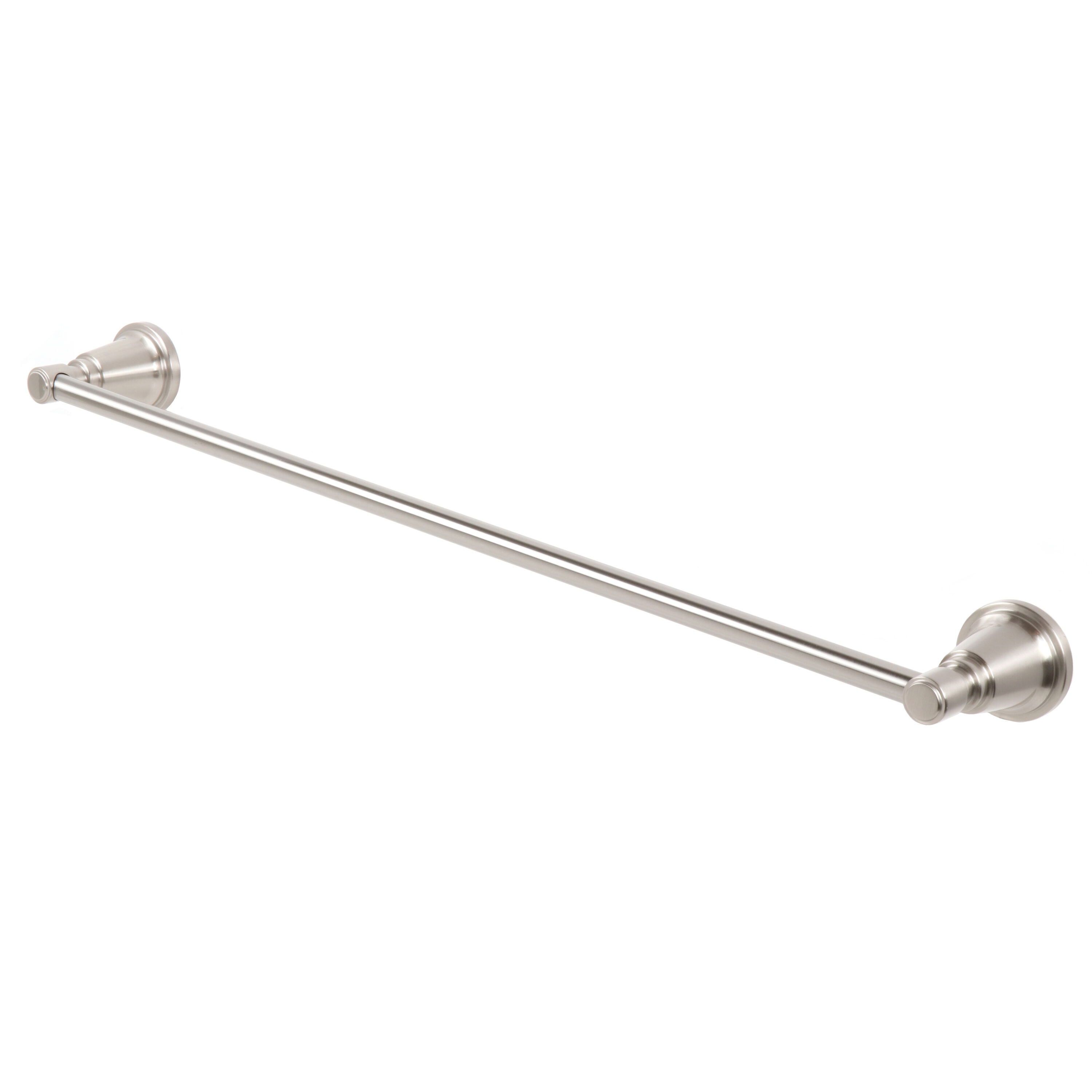 Juego de Accesorios de Baño Decorativos Townley en Níquel Cepillado de 3 Piezas de allen + roth: Barra para Toallas, Portarrollos y Argolla para Toallas incluidos¡BTH-033-R8004-BN