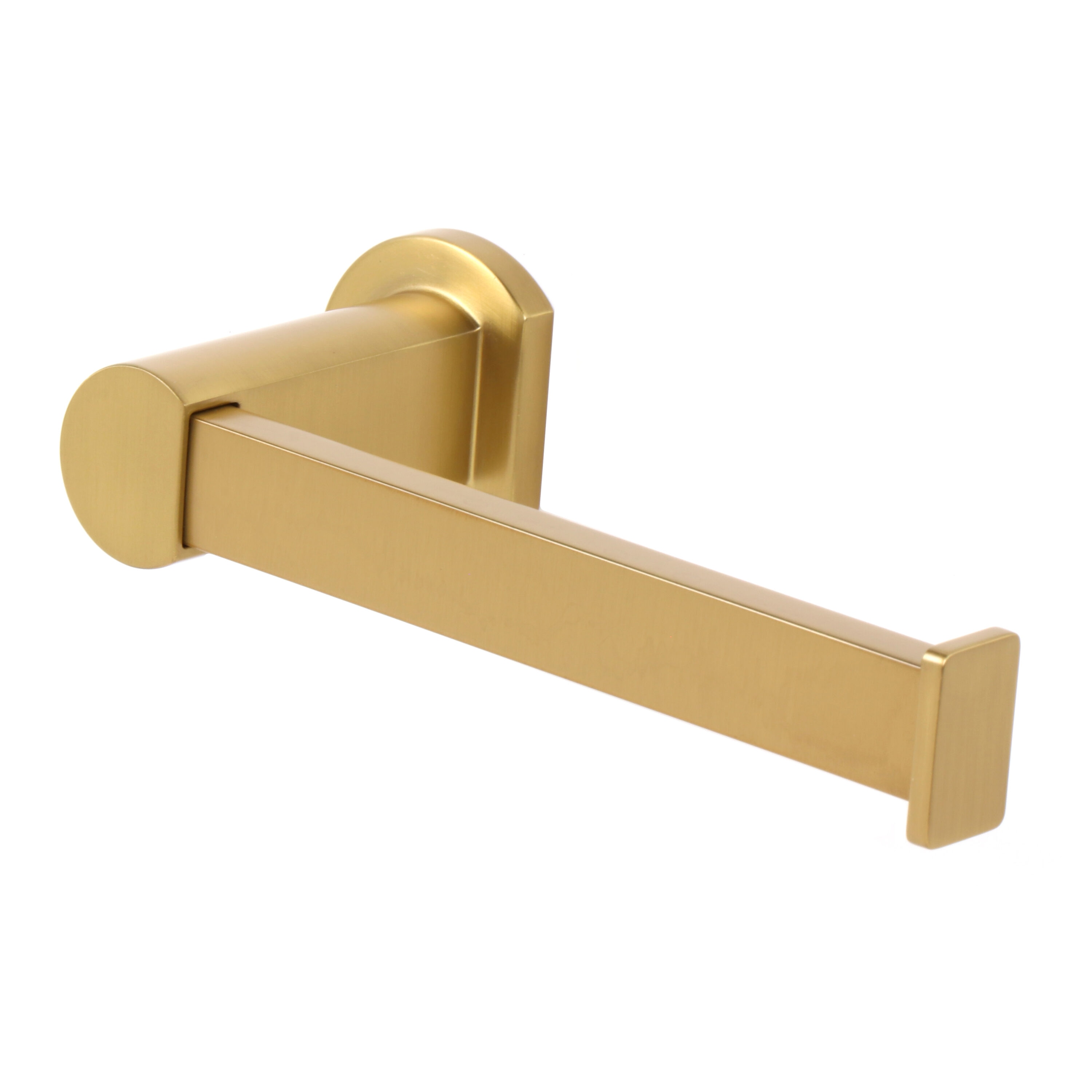 Juego de herrajes para baño decorativo Veda Gold de 3 piezas Origin 21 - Barra para toallas, portapapel y argolla para toallas incluidos