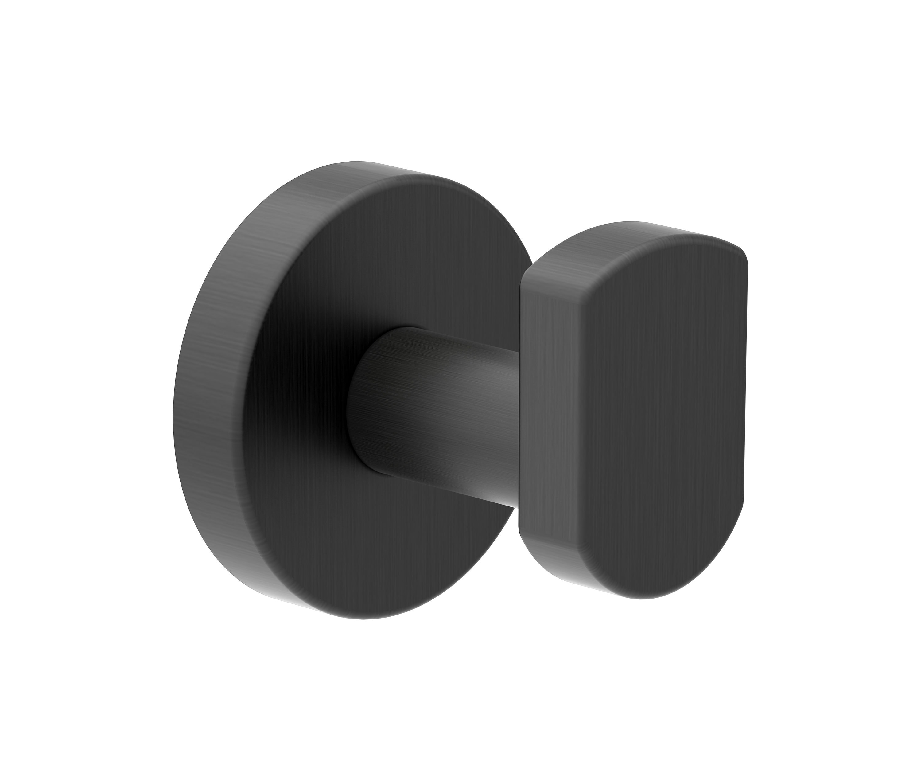 Juego de Accesorios Decorativos para Baño en Negro Mate de 4 Piezas Symmons - Barra para Toallas, Porta Papel Higiénico, Anillo para Toalla, Gancho para Bata incluidos