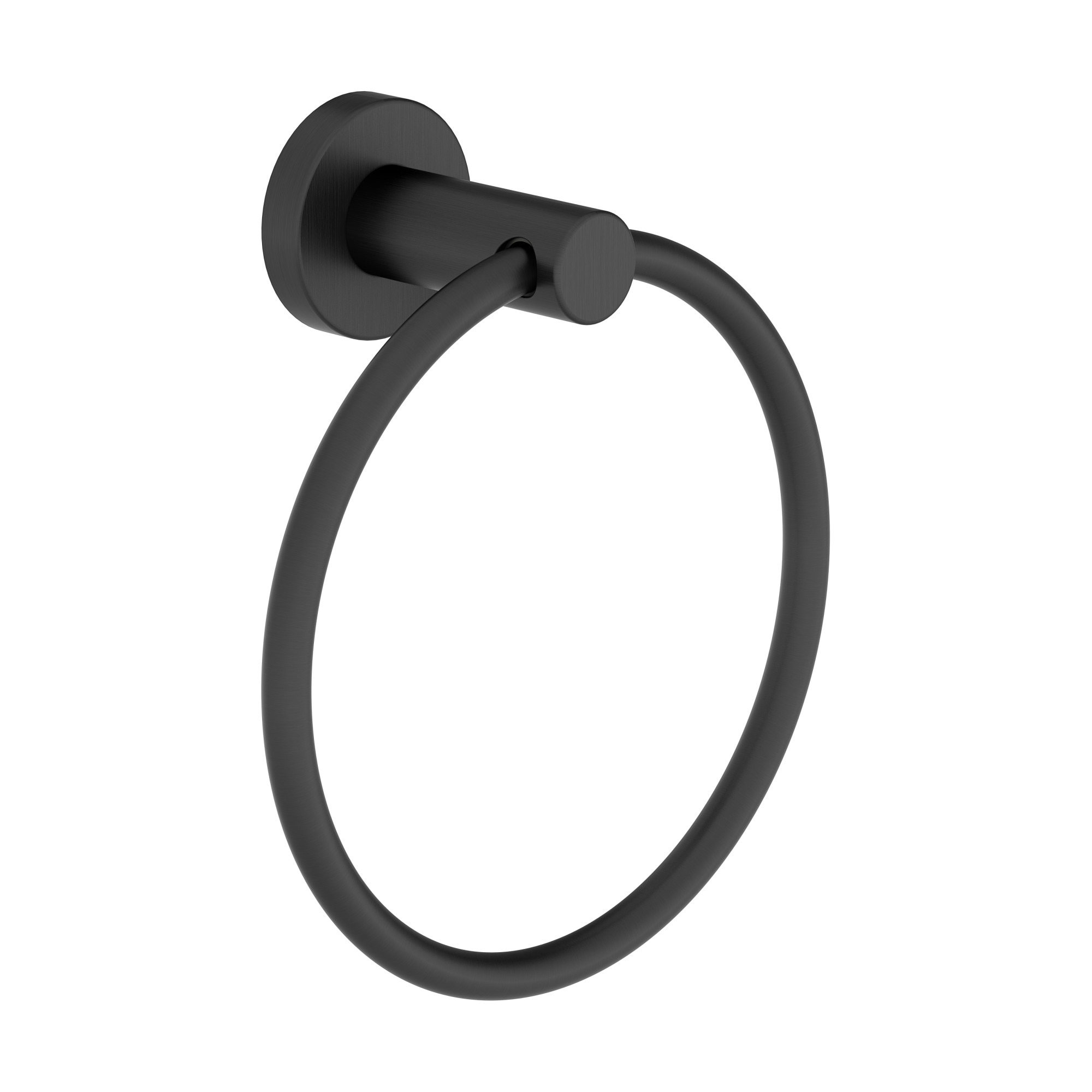 Juego de Accesorios Decorativos para Baño en Negro Mate de 4 Piezas Symmons - Barra para Toallas, Porta Papel Higiénico, Anillo para Toalla, Gancho para Bata incluidos
