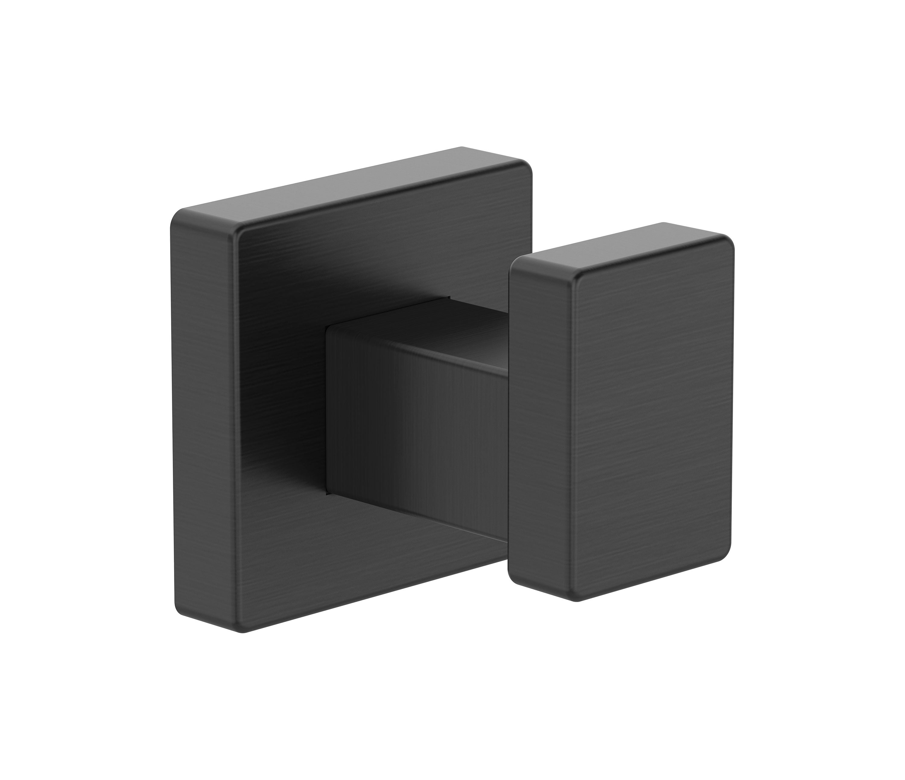 Juego de accesorios de baño decorativos Symmons 4 piezas en negro mate Duro - Incluye barra de toallas, portarrollos, anillo para toallas y gancho para batas
