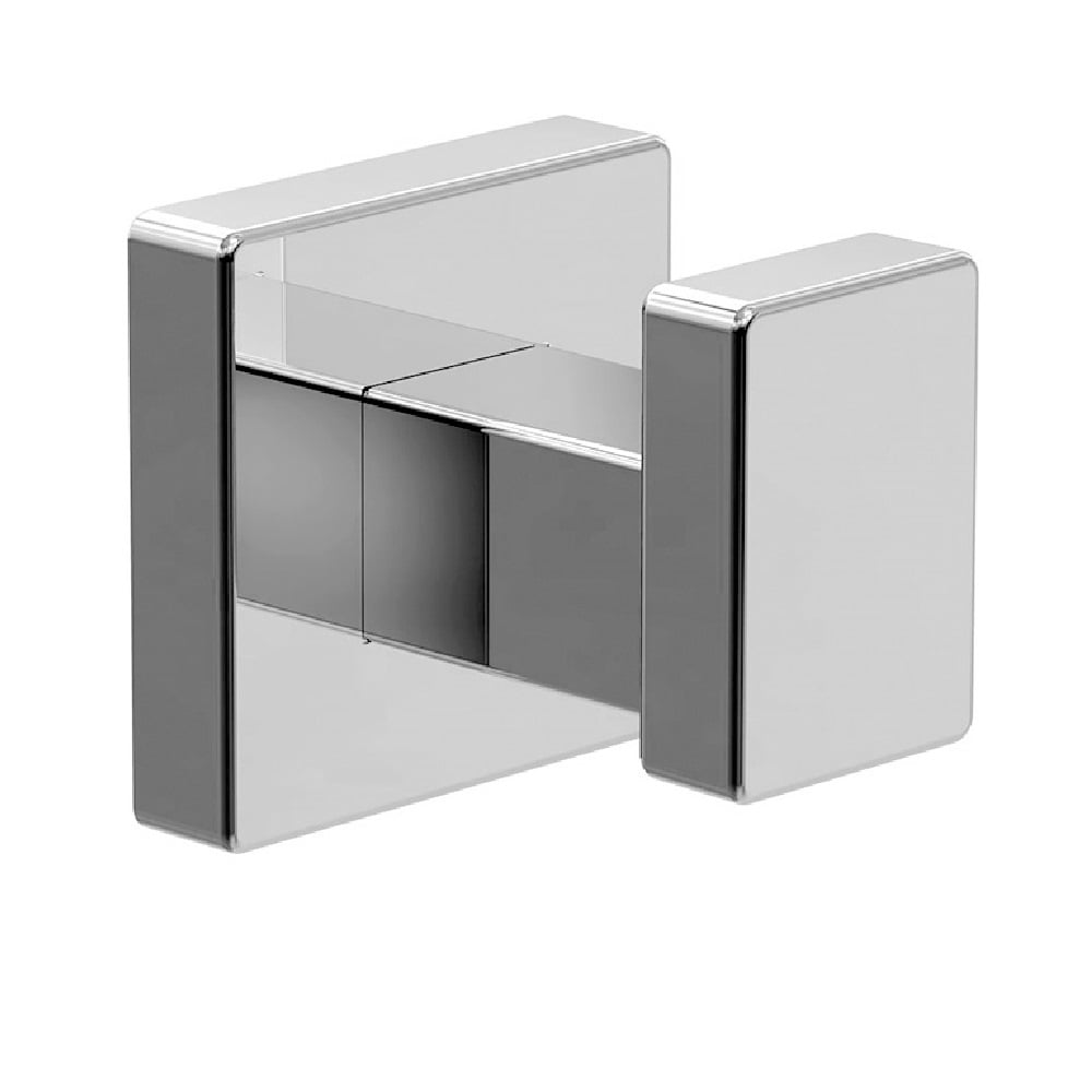 Set de accesorios de baño decorativos de cromo pulido de 4 piezas de Symmons: barra de toalla, porta papel higiénico, anillo de toalla y gancho para bata incluidos 36AC-BUNDLE