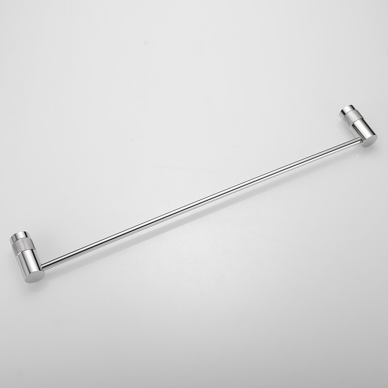 Juego de accesorios de baño decorativos de 4 piezas en cromo pulido - Barra de toalla, portarrollos y gancho para batas incluidos A-91056-C