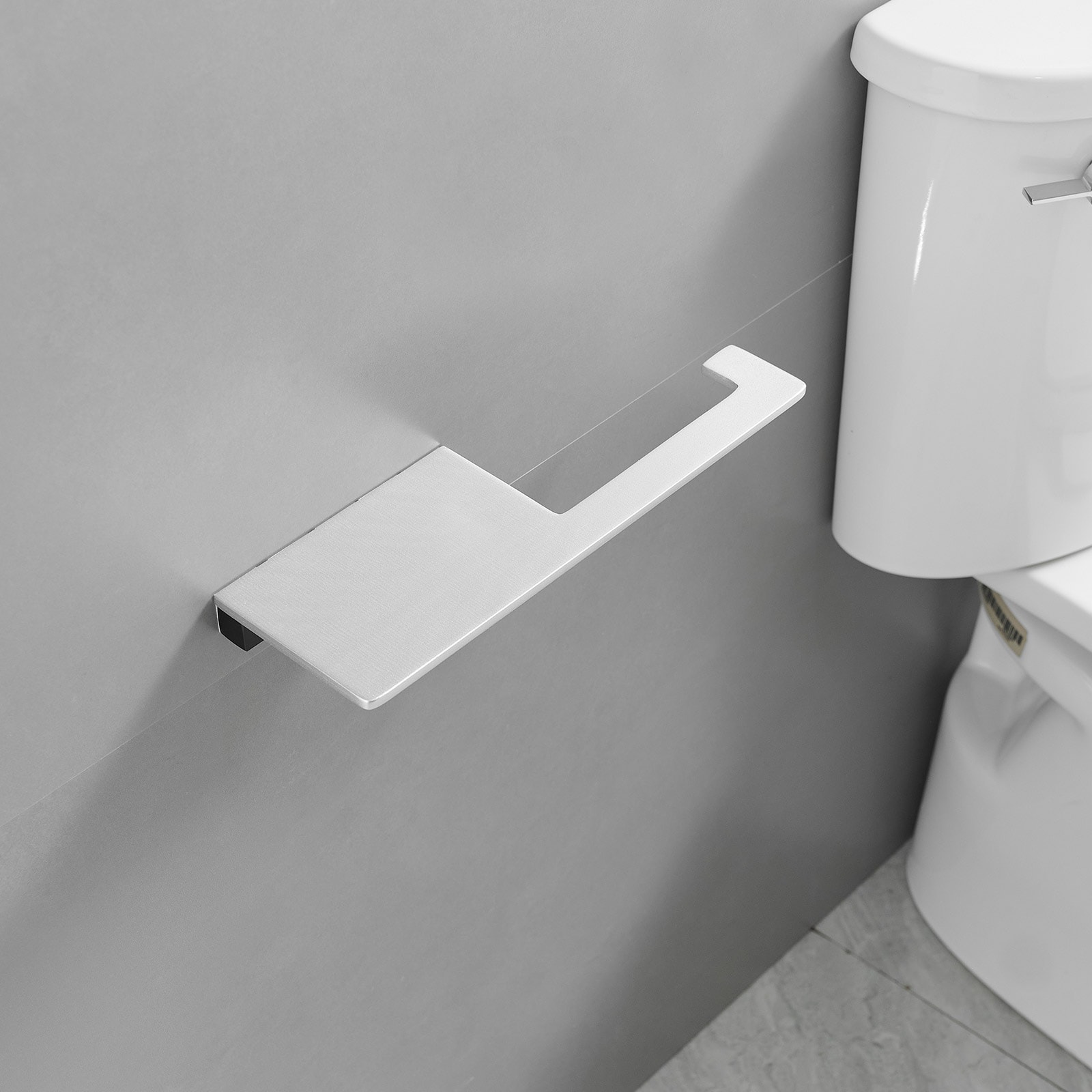 Juego de accesorios decorativos para baño de 4 piezas negro y níquel: barra de toallas, porta papel higiénico y gancho para batas incluidos A-91065-B.