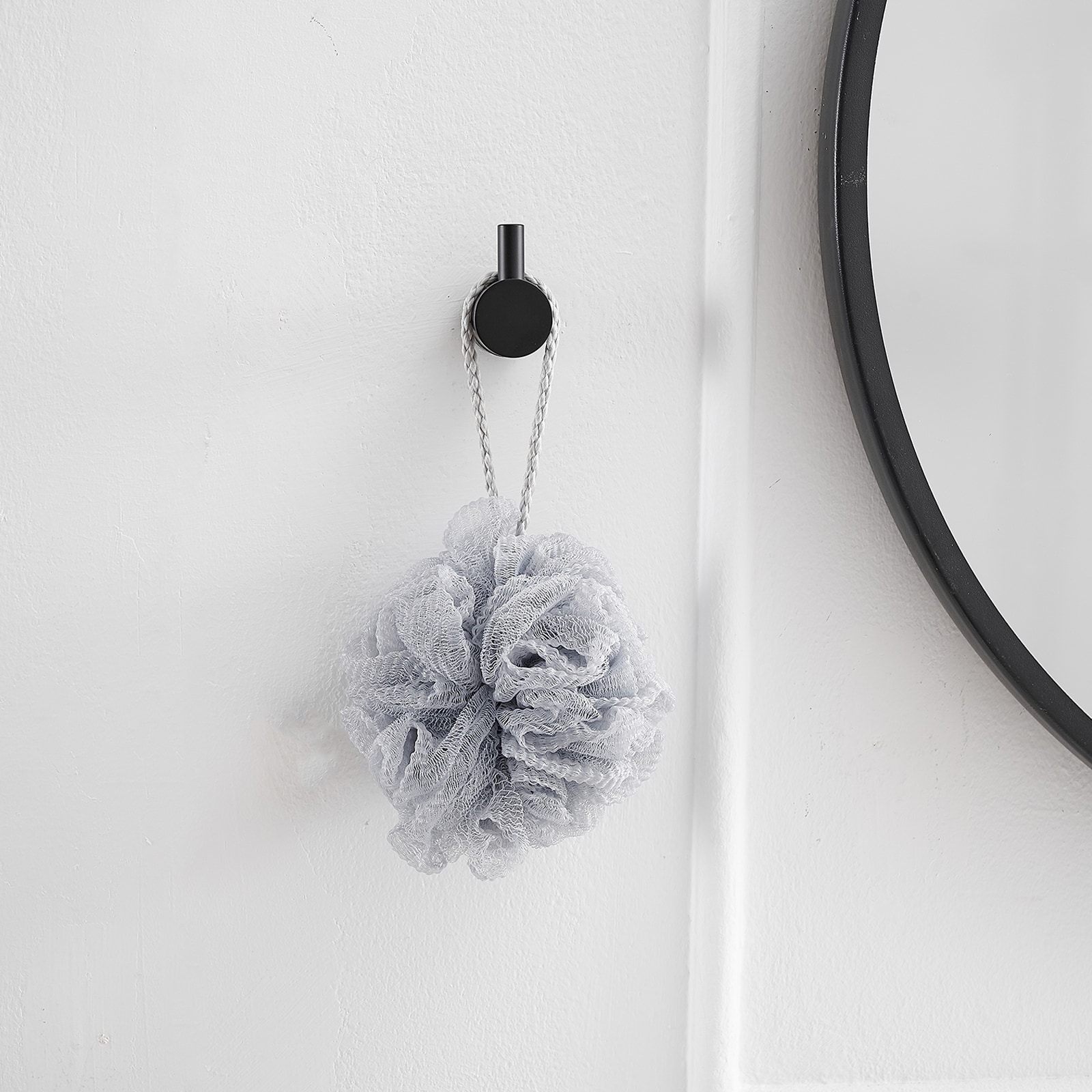Juego de Accesorios de Baño Mate Negro Decorativo de 4 Piezas - Barra de Toallas, Porta Papel Higiénico, Gancho para Batas incluidos A-91056-B