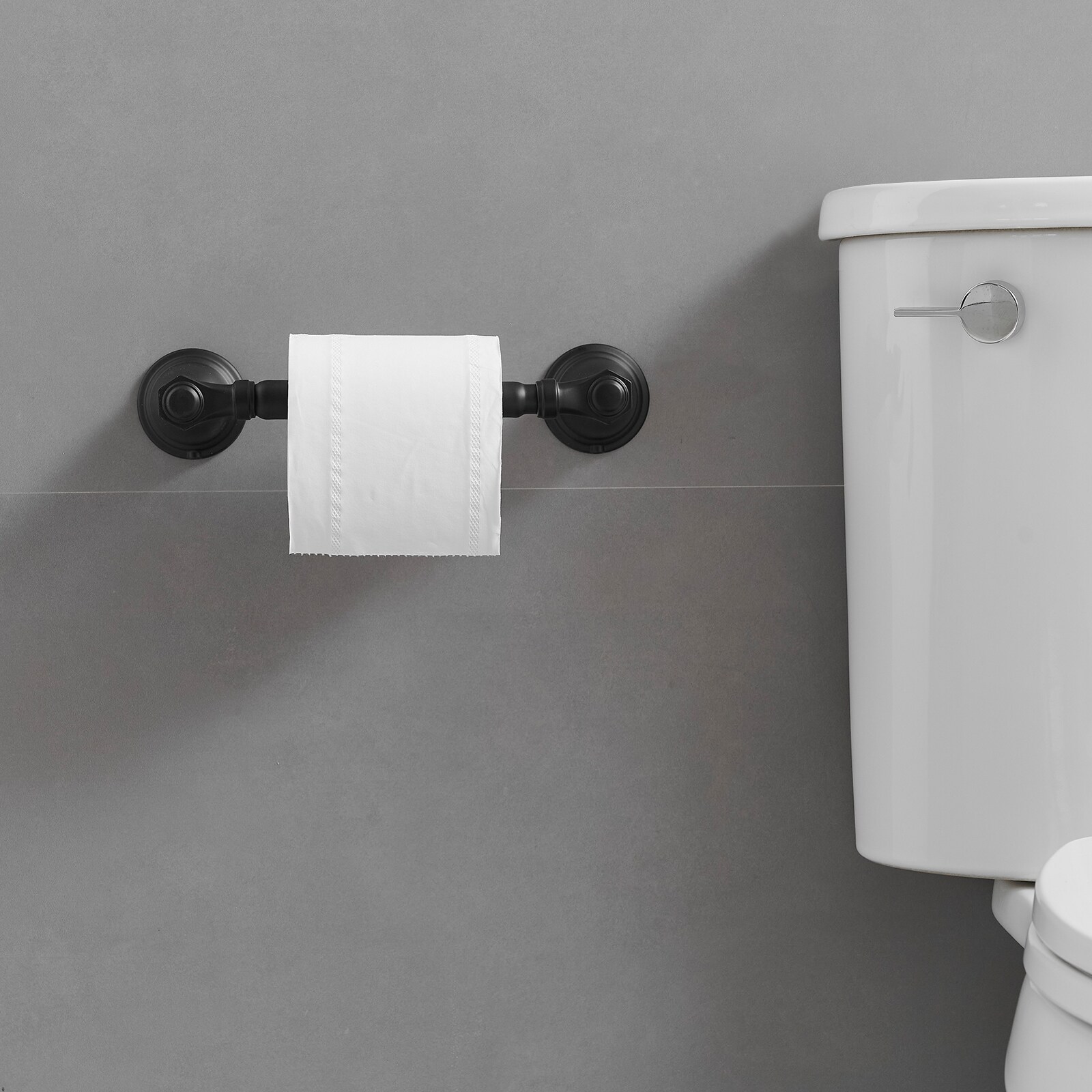 Juego de accesorios de baño decorativos en negro mate de 4 piezas: Barra de toallas, portarrollos, gancho de batas incluidos A-91066-B