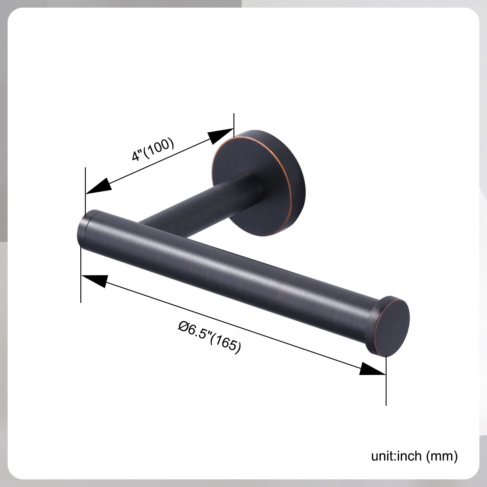 Juego de 6 piezas de accesorios decorativos para baño en bronce en aceite WOWOW - Barra de toalla, portarrollos de papel higiénico, argolla de toalla, gancho para batas incluidos 410016RB