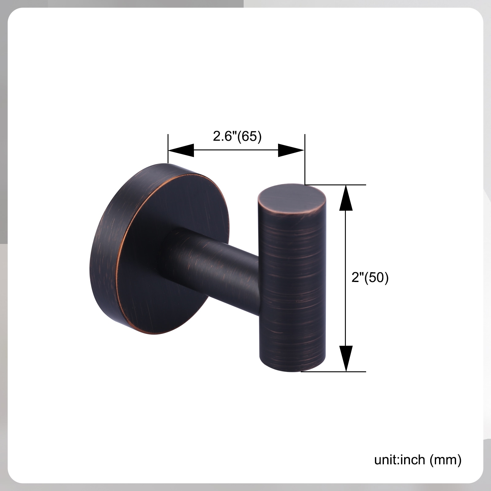Juego de 6 piezas de accesorios decorativos para baño en bronce en aceite WOWOW - Barra de toalla, portarrollos de papel higiénico, argolla de toalla, gancho para batas incluidos 410016RB