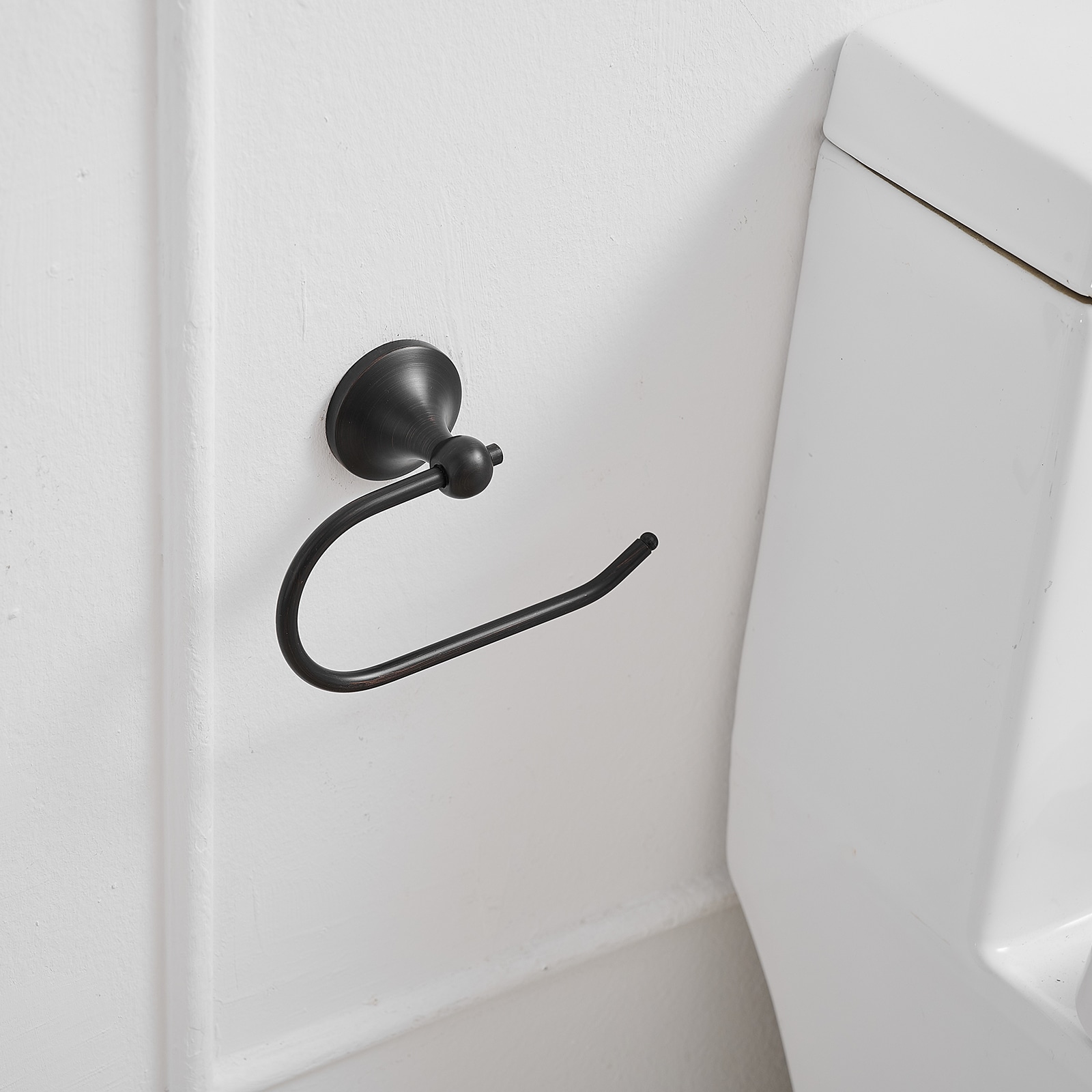 Juego de Accesorios de Baño Decorativos de Bronce Envejecido de 2 Piezas - Barra de Toallas y Porta Papel, Incluidos