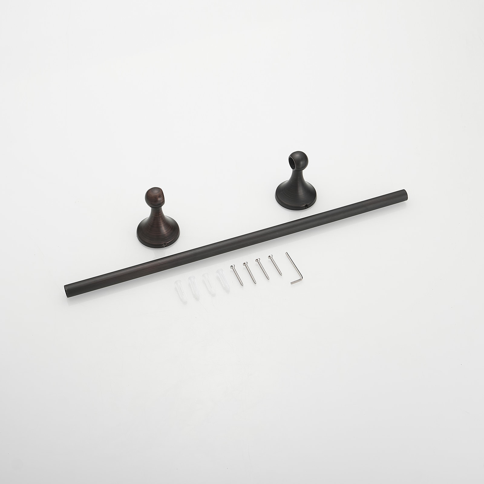 Juego de Accesorios de Baño Decorativos de Bronce Envejecido de 2 Piezas - Barra de Toallas y Porta Papel, Incluidos