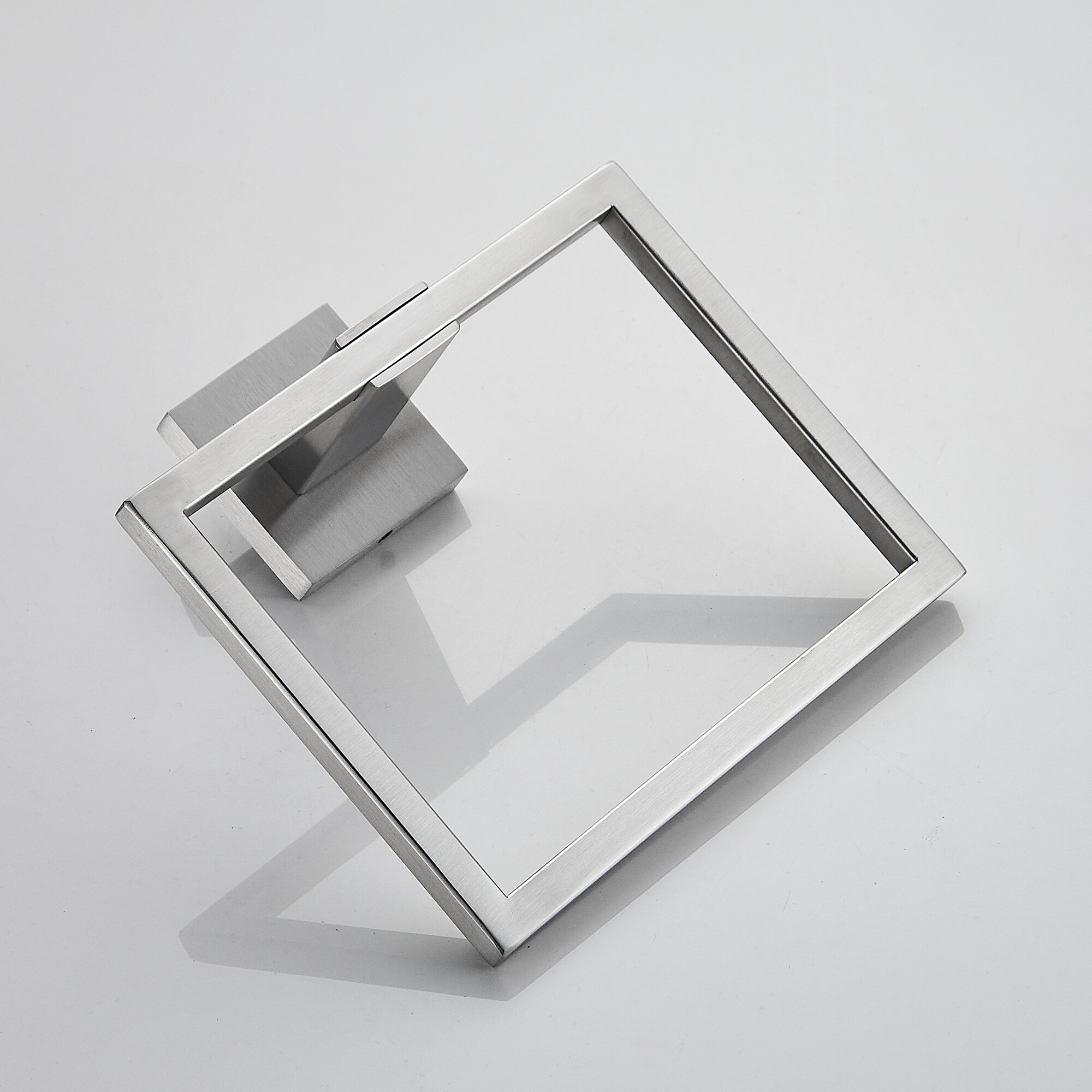Juego de accesorios para baño decorativo de acero inoxidable de 5 piezas FURUISI - Barra de toalla, porta papel higiénico, anillo para toalla, gancho para bata incluido LL19A3BN5A