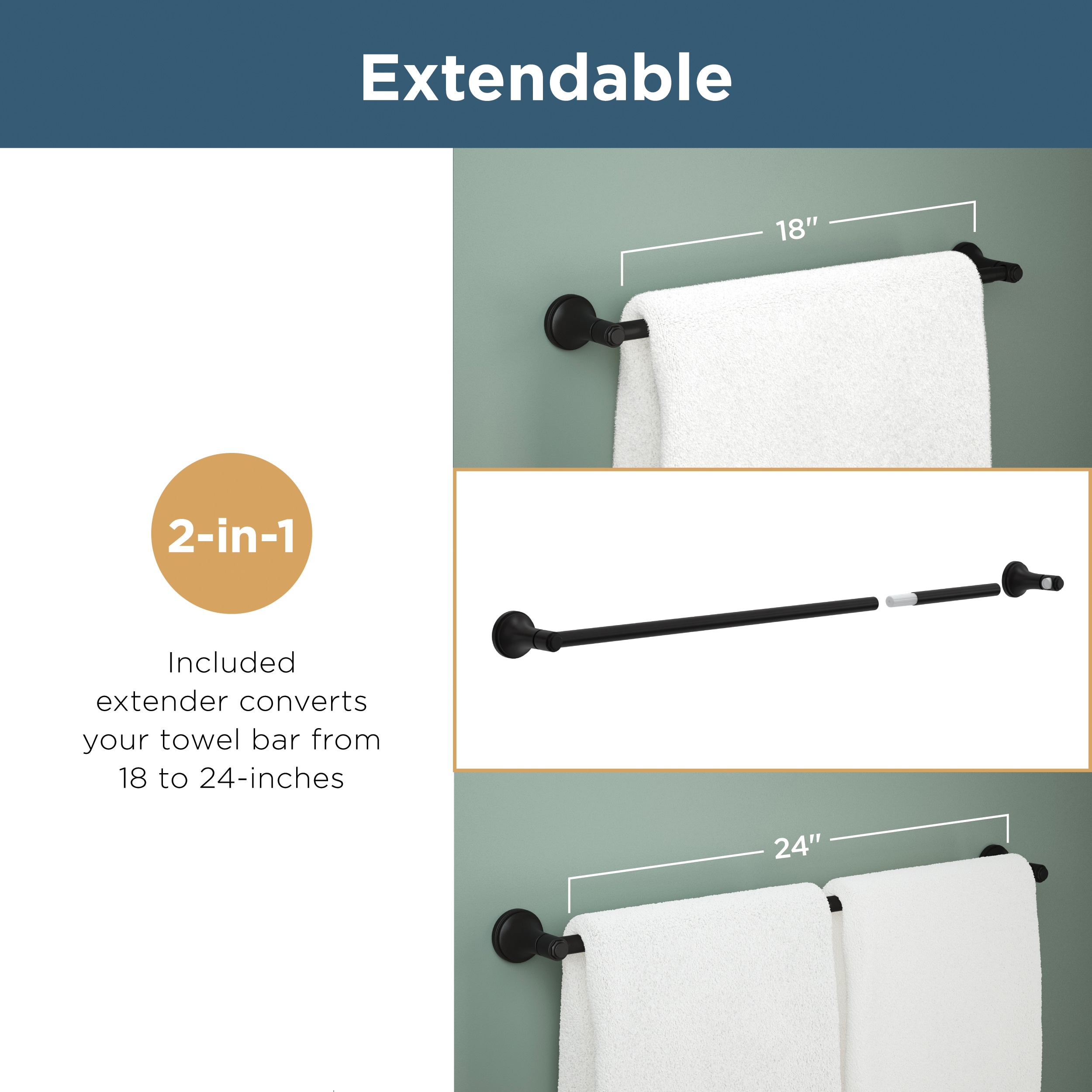 Juego de accesorios de baño decorativos de cromo pulido Woodruff de 4 piezas de Franklin Brass: barra de toalla, portarrollos, argolla para toalla y gancho para bata incluidos (WDRF64-PC)