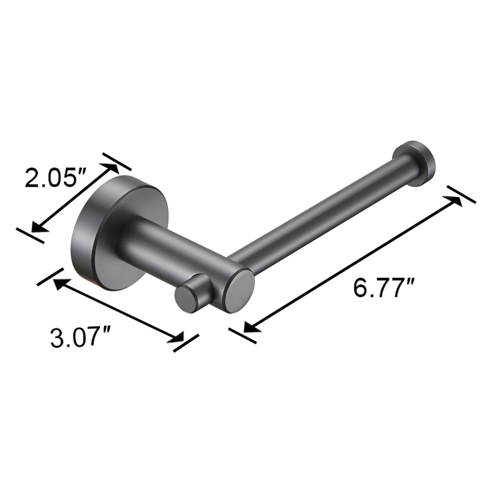 Set de Accesorios Decorativos para Baño Negro Sir Faucet porta rollo de papel higiénico incluido, TOHLAR-010.