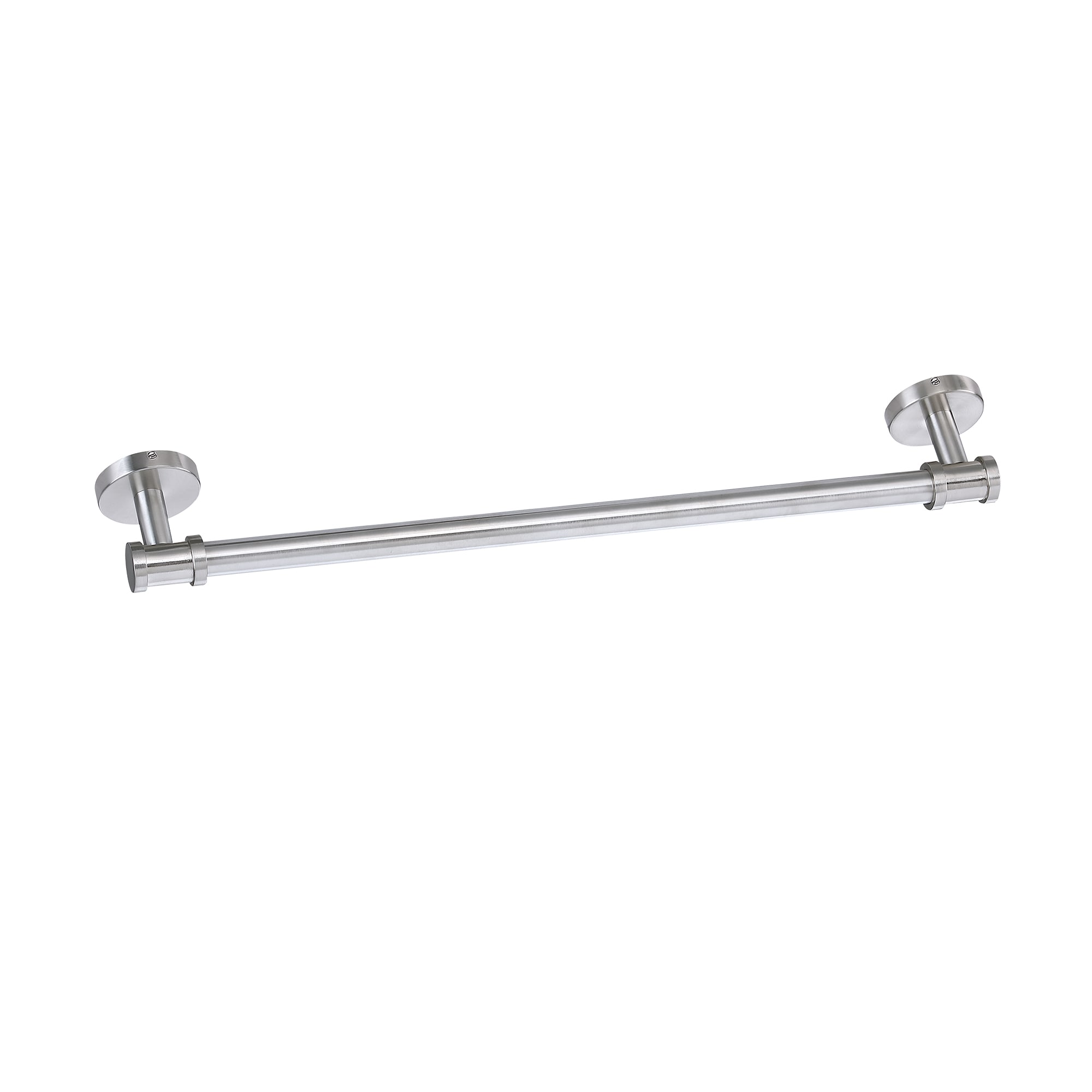 Juego de accesorios decorativos para baño de níquel de 4 piezas Sir Faucet - Barra de toallas, portarrollos, argolla de toalla y gancho para batas incluidos TOHLAR-027