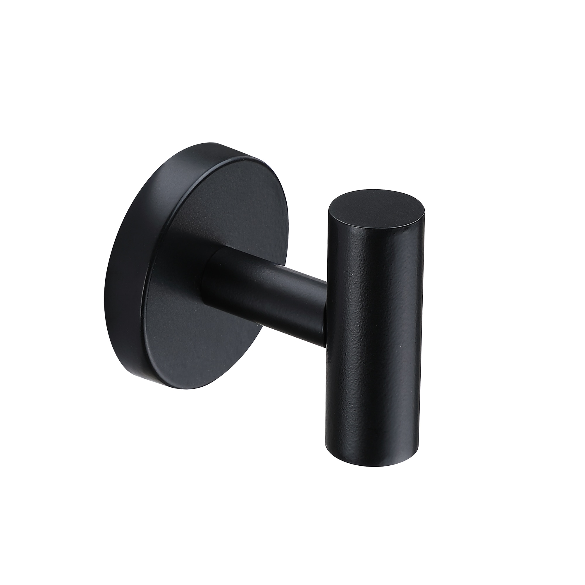 Juego de Accesorios para Baño Decorativos de 6 Piezas en Color NEGRO - Barra de Toalla, Argolla de Toalla, Gancho para Bata Incluidos TOHLAR-008