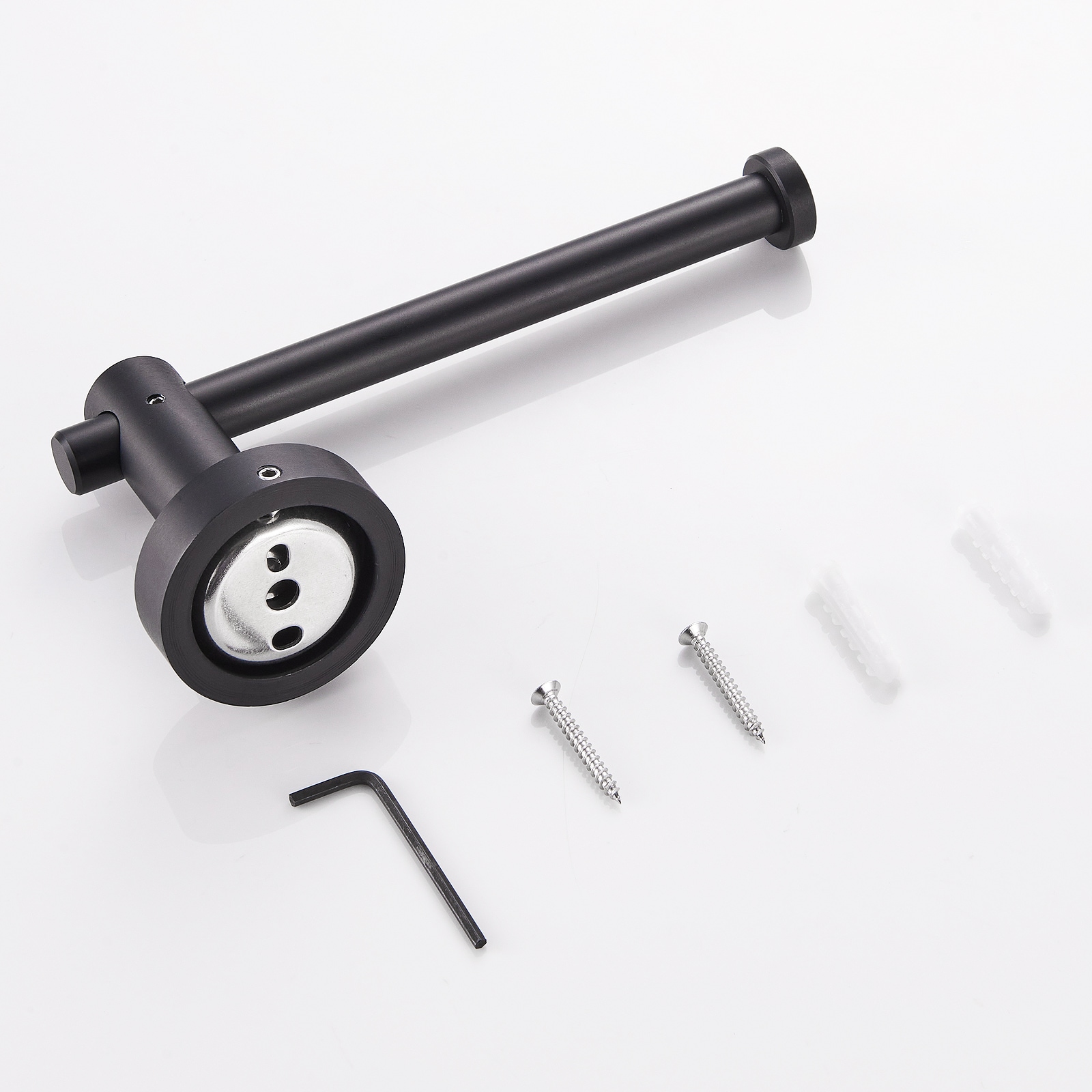 Set de Accesorios Decorativos para Baño en Negro de Sir Faucet, Incluye Barra de Toallas.
