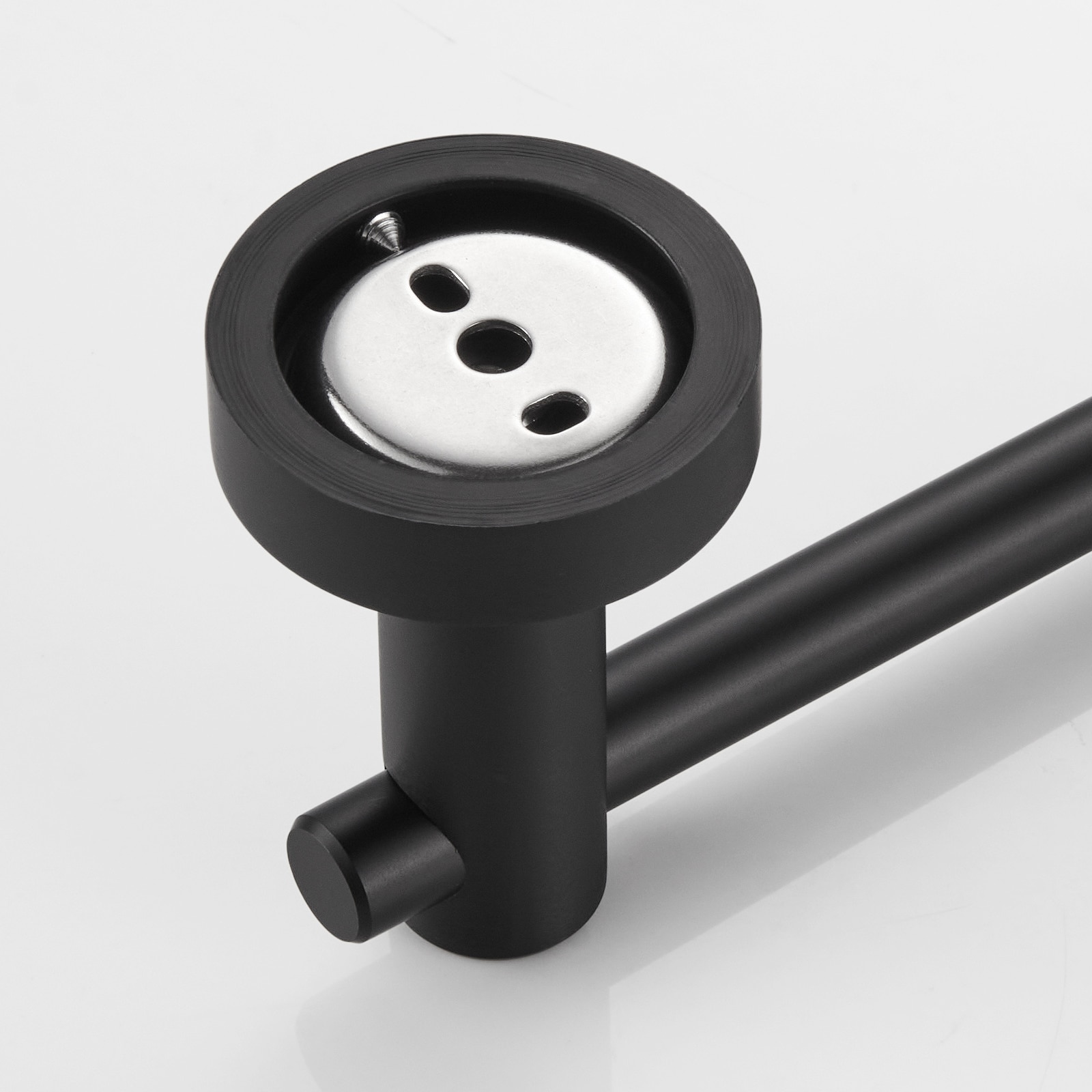 Set de Accesorios Decorativos para Baño en Negro de Sir Faucet, Incluye Barra de Toallas.