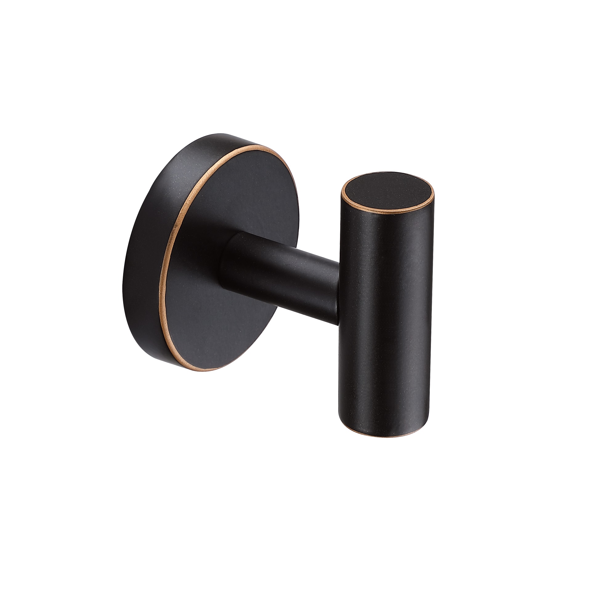 Juego de accesorios de baño decorativos en color NEGRO de 5 piezas: barra para toallas, argolla para toallas y gancho para batas incluidos.