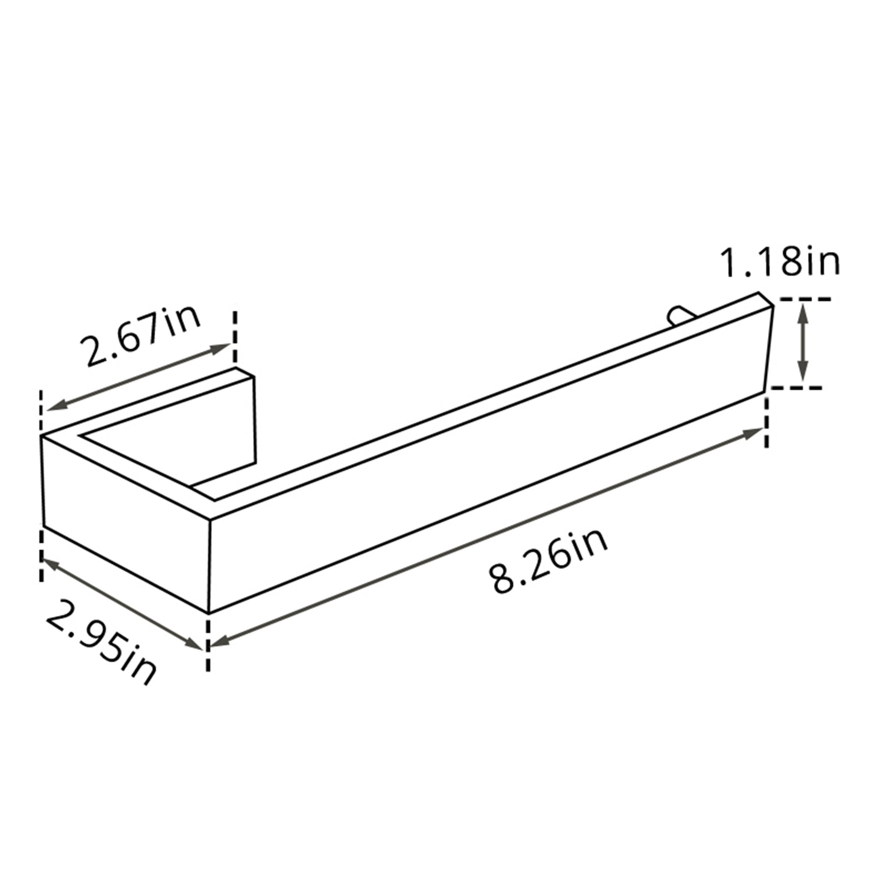 Set de accesorios decorativos para baño en negro de Sir Faucet: Barra para toallas incluida TOHLAR-034.