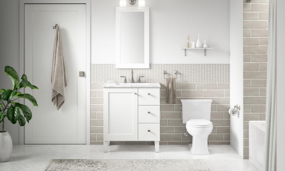 Colgador doble para toallas en pared KOHLER Bancroft en níquel cepillado vibrante 11414-BN.
