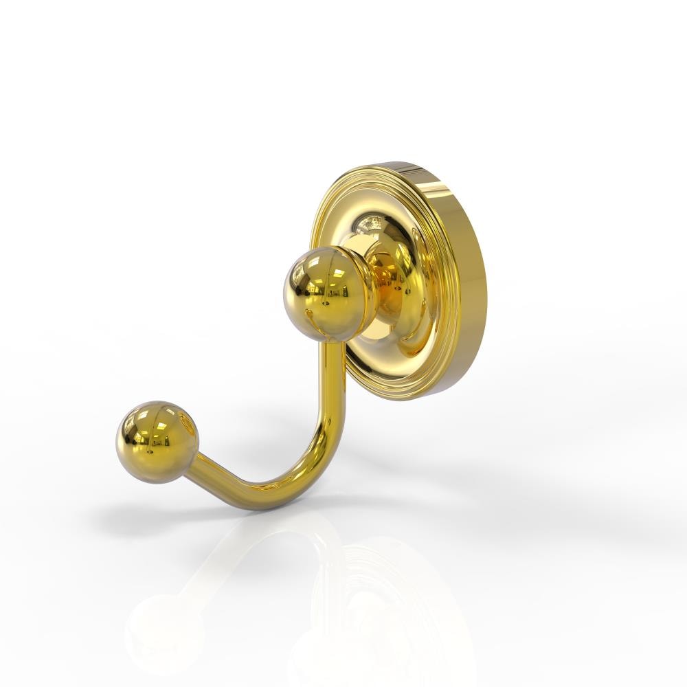 Colgador de toalla de pared individual de latón pulido Allied Brass Prestige Regal