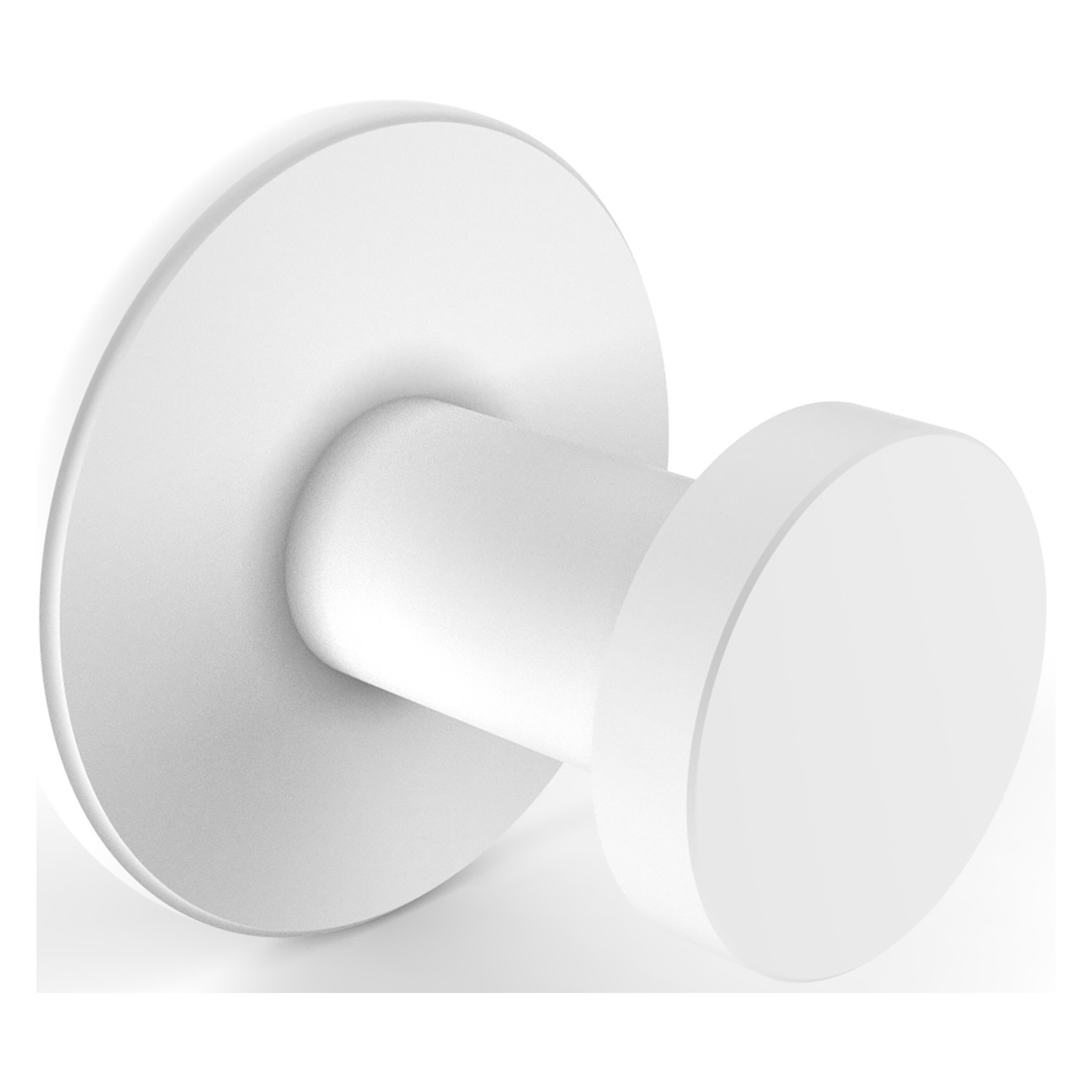 Colgador de toalla de pared único en acabado blanco mate de Fresno de la marca Allied Brass