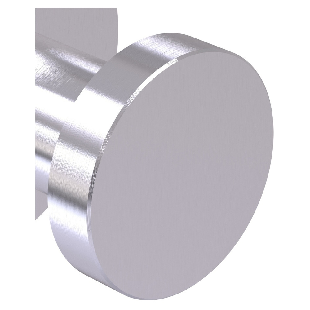Colgador de toalla de pared individual con acabado cromado satinado en Fresno de Brass Aliado
