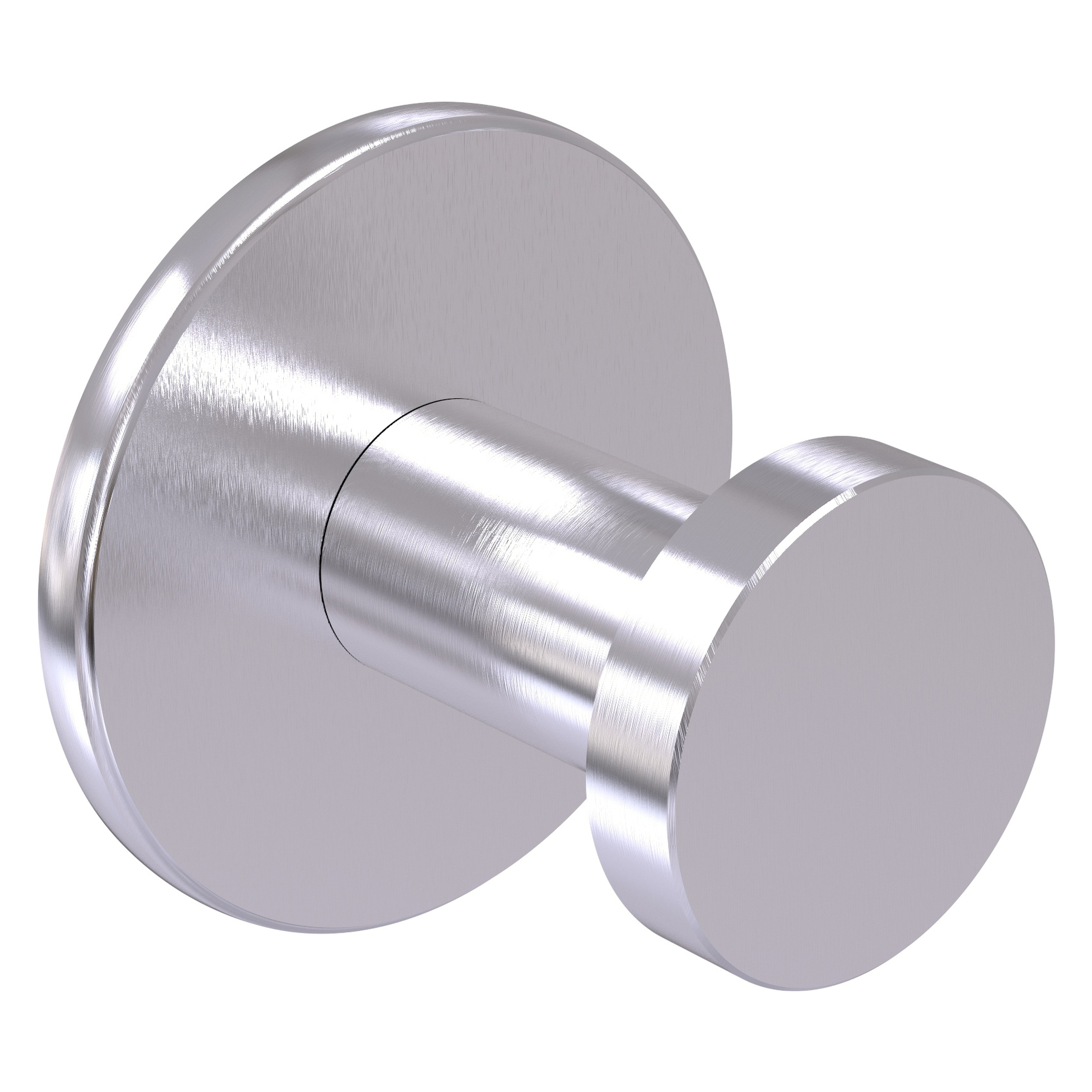 Colgador de toalla de pared individual con acabado cromado satinado en Fresno de Brass Aliado