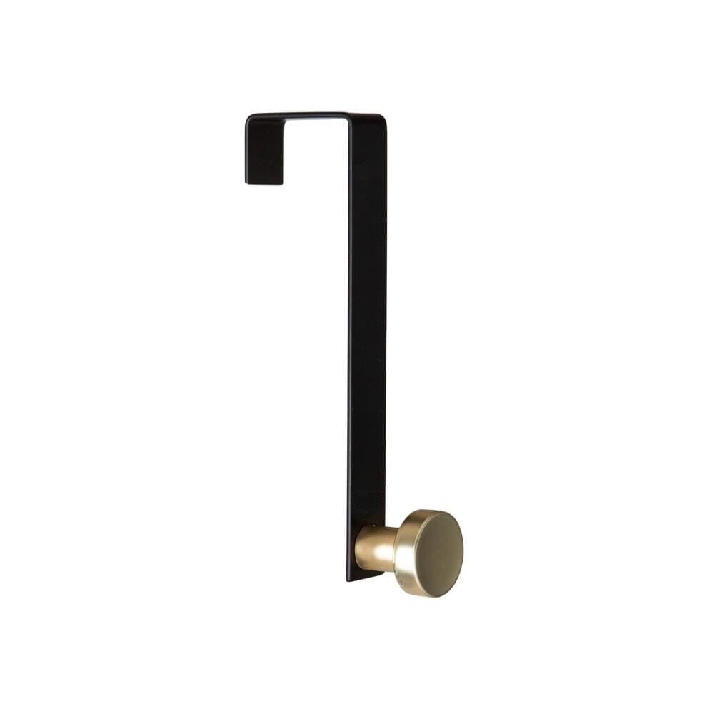 Perchero Triple Negro para Toallas sobre la Puerta Elle Decor