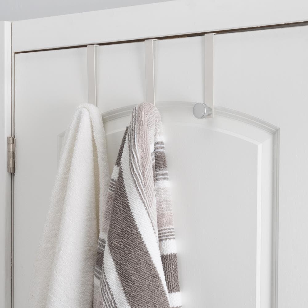 Gancho para Toallas de Puerta Blanco con Tres Ganchos Elle Decor EL-44165 Blanco