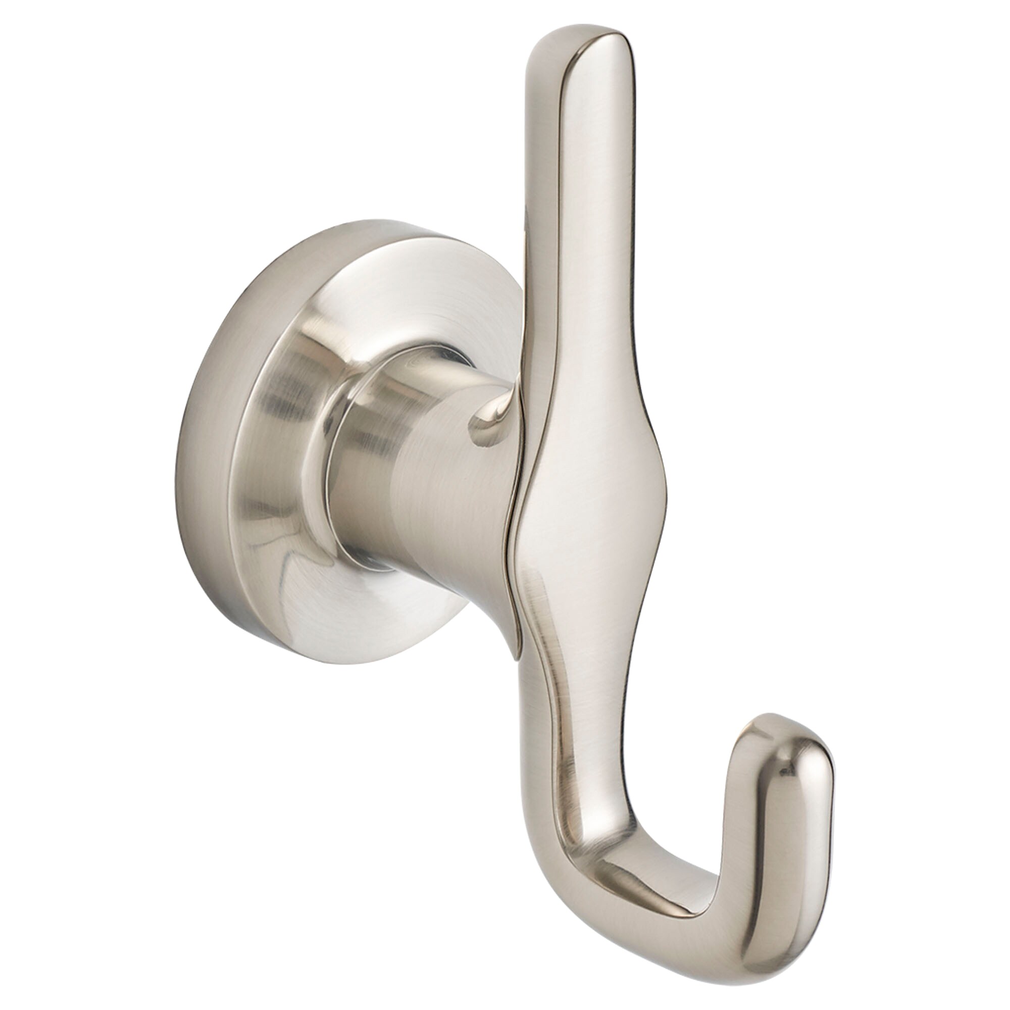 Colgador de toallas montado en la pared de una sola percha en níquel cepillado de American Standard Studio 7105210.295