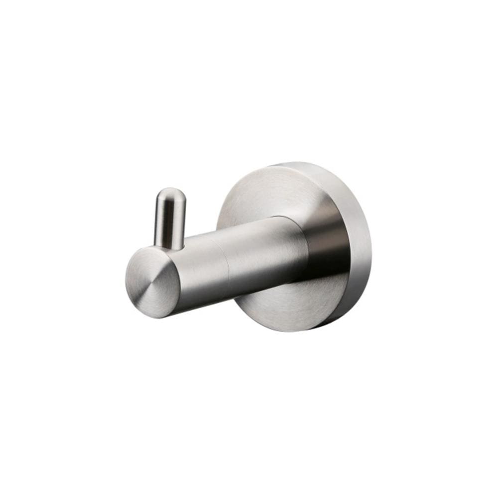 Colgador de toalla de pared individual en níquel satinado Lexora Bagno Nera