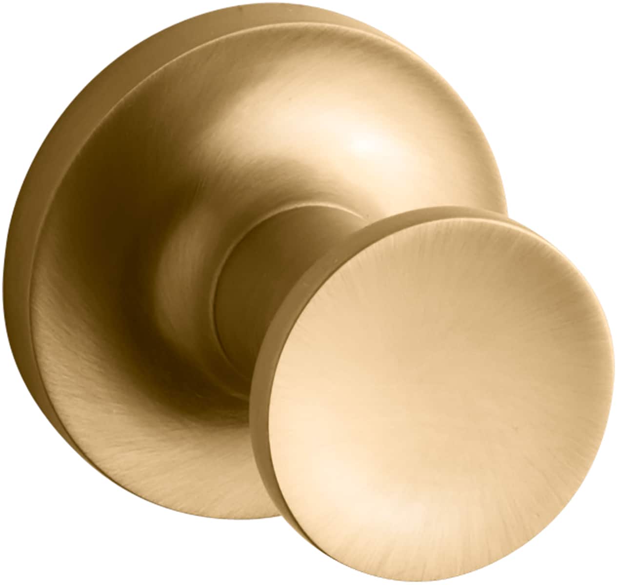 Gancho de toalla de montaje en pared con un solo gancho de KOHLER Purist Vibran - Acabado mate.