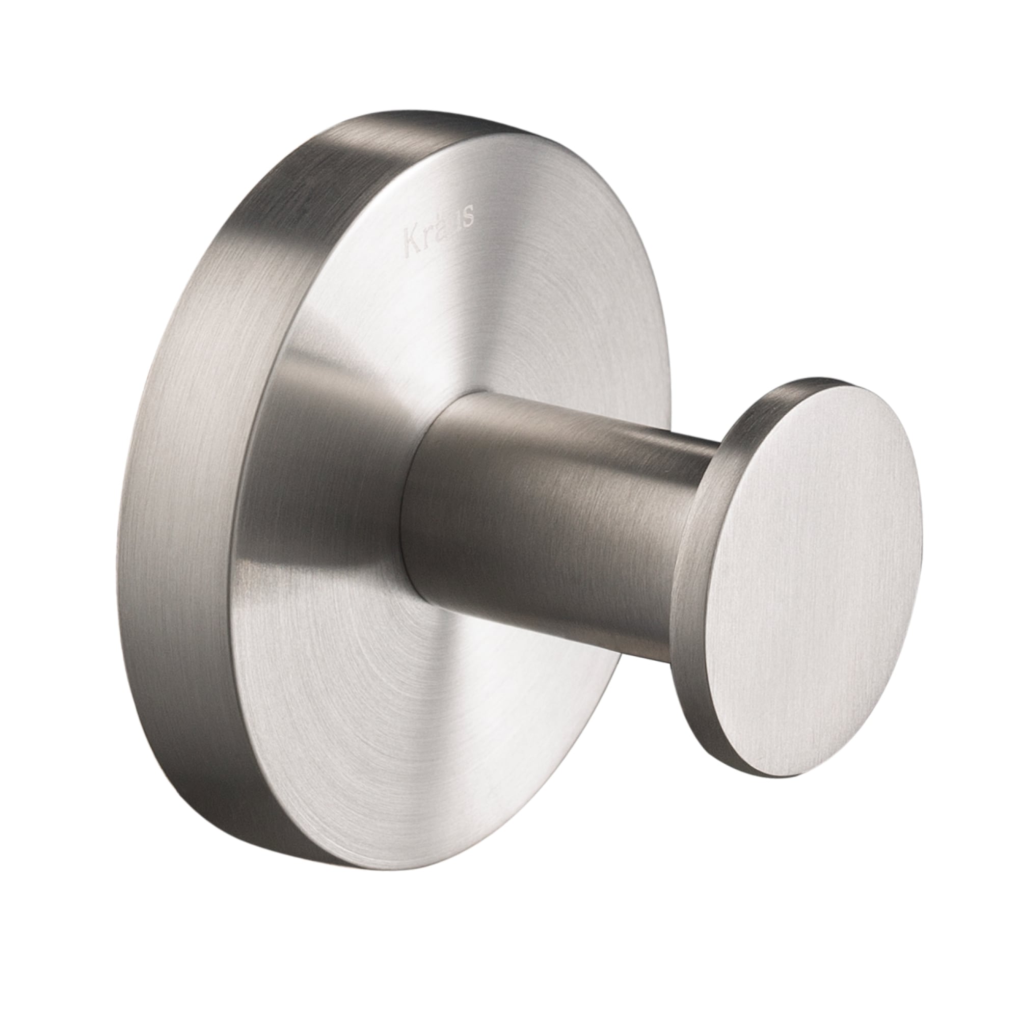 Percha para toallas de montaje en pared de níquel cepillado Kraus Elie - Gancho único KEA-18801BN