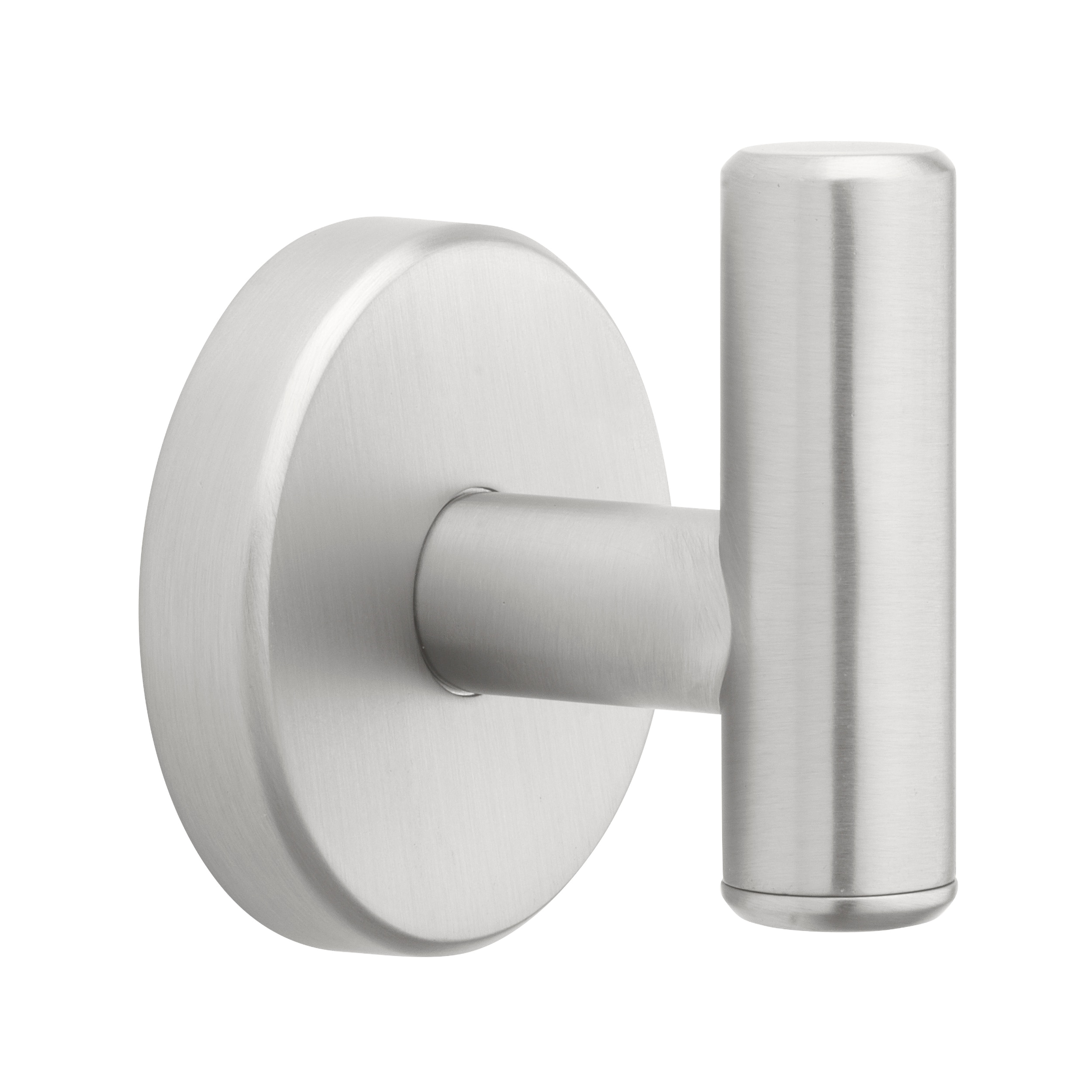 Percha para toalla de pared de un solo gancho en níquel cepillado Harlow de allen + roth