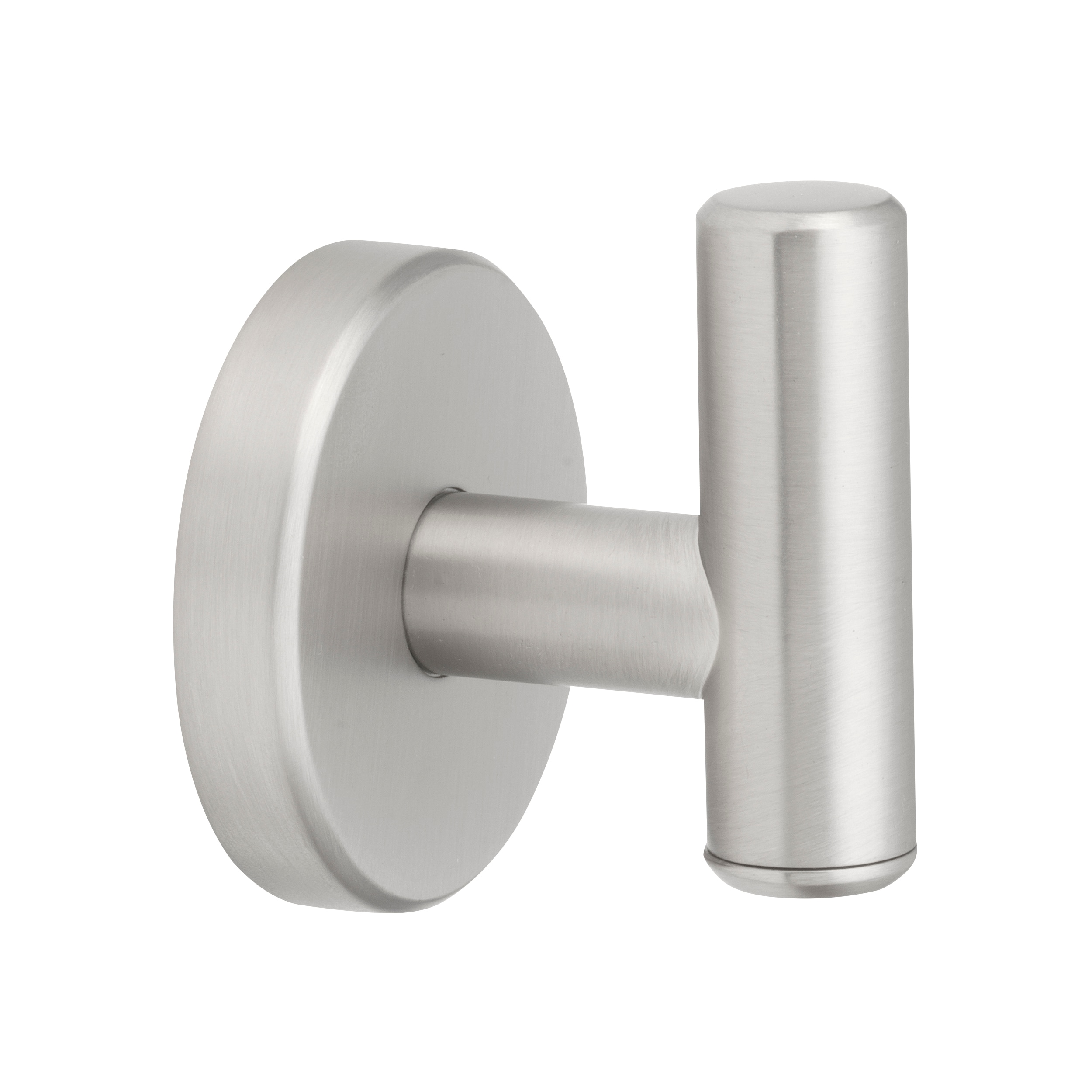Percha para toalla de pared de un solo gancho en níquel cepillado Harlow de allen + roth
