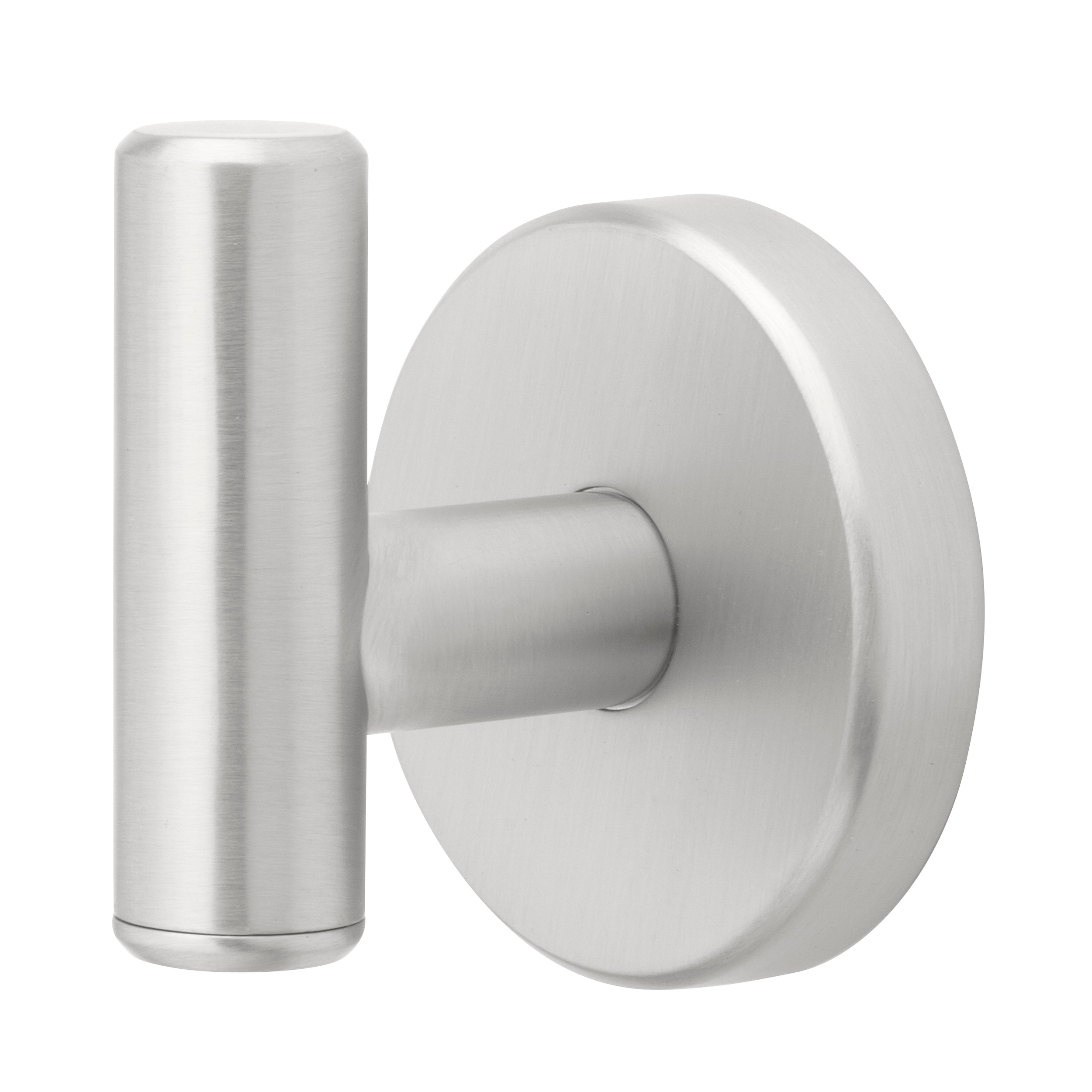 Percha para toalla de pared de un solo gancho en níquel cepillado Harlow de allen + roth