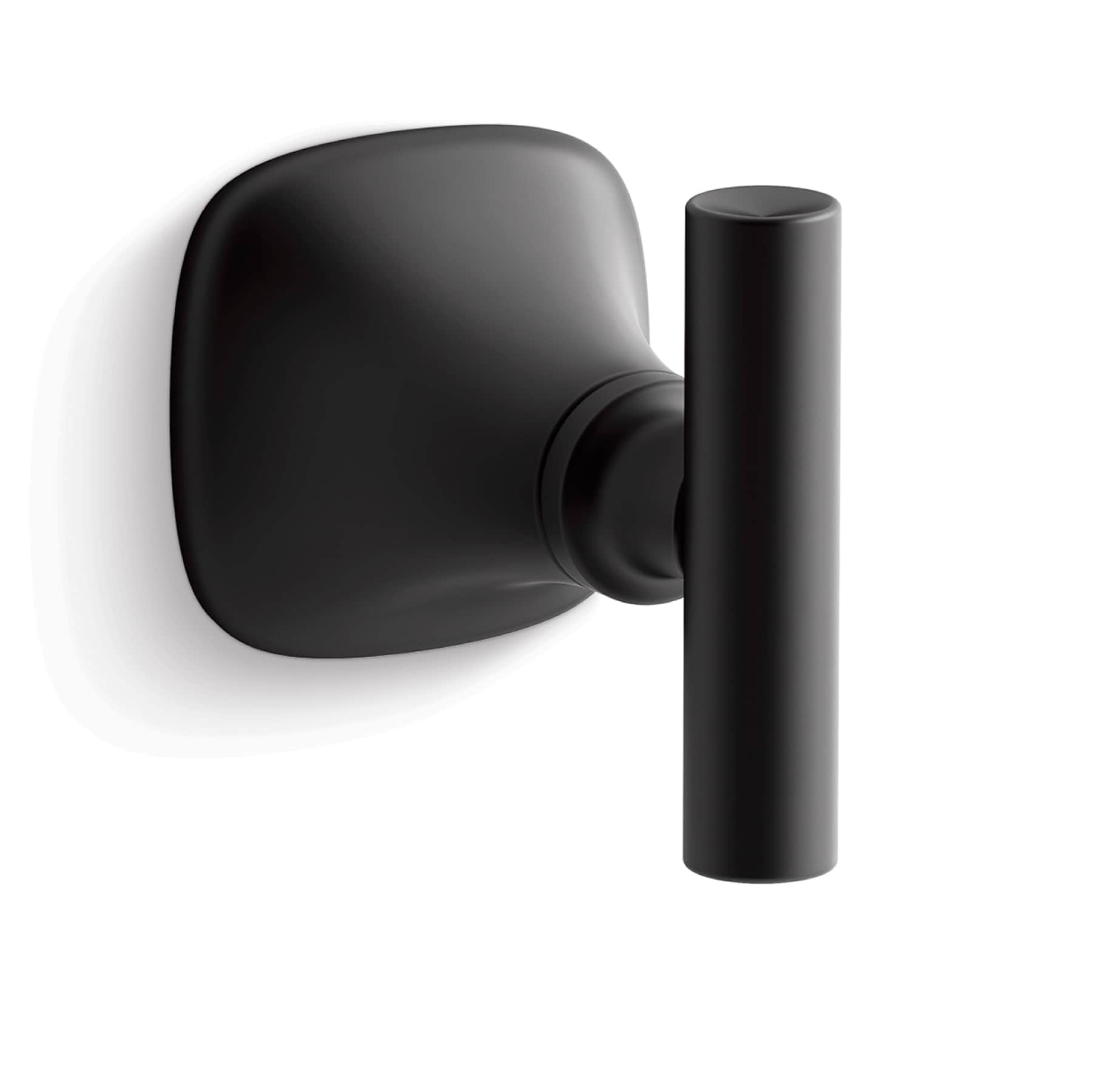 Percha de Toalla de Montaje en Pared KOHLER Rill Negro Mate con un Solo Gancho