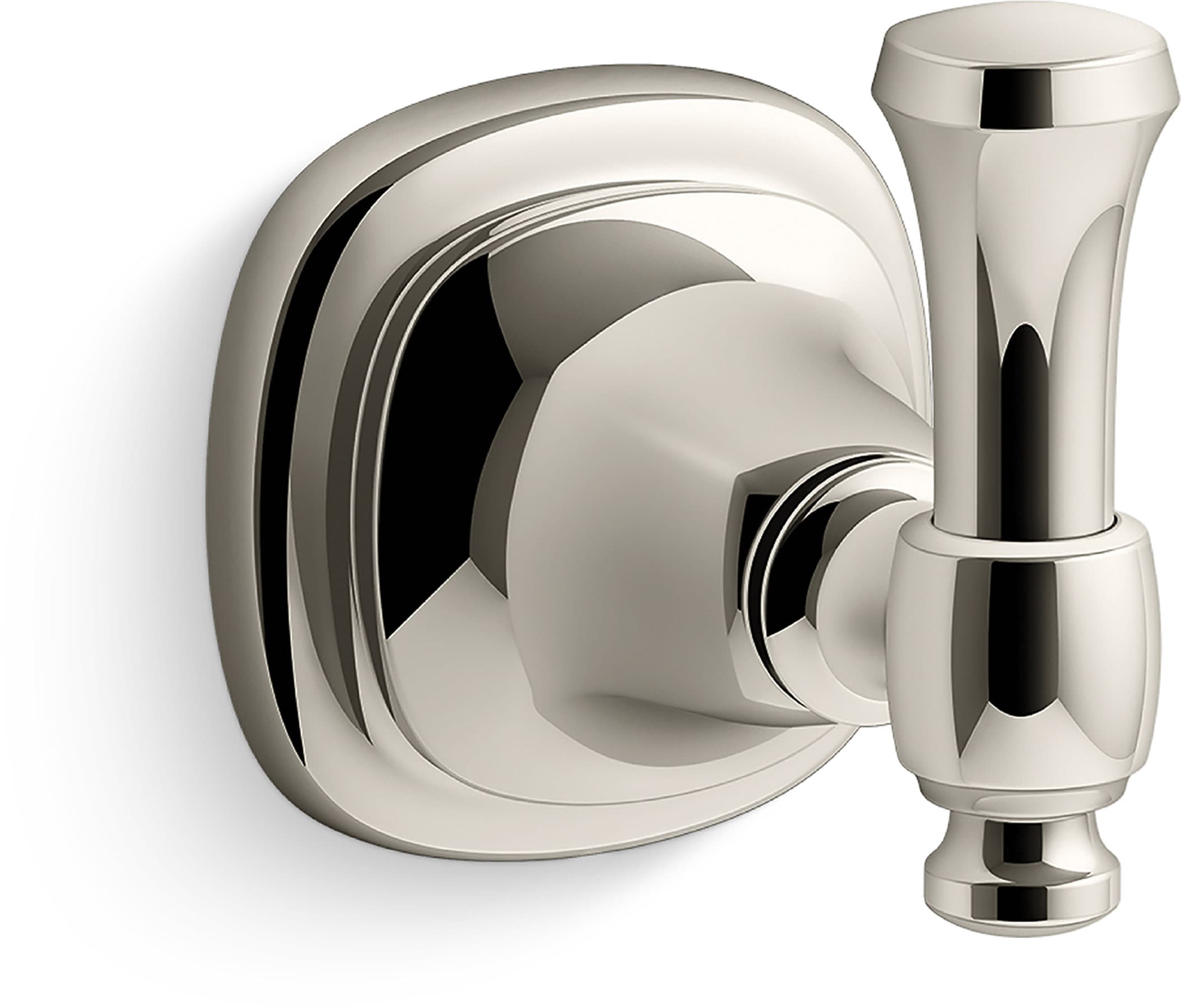 GANCHO DE TOALLA DE PARED DE UN SOLO GANCHO BRILLANTE DE NÍQUEL PULIDO KOHLER Florez R27907-SN
