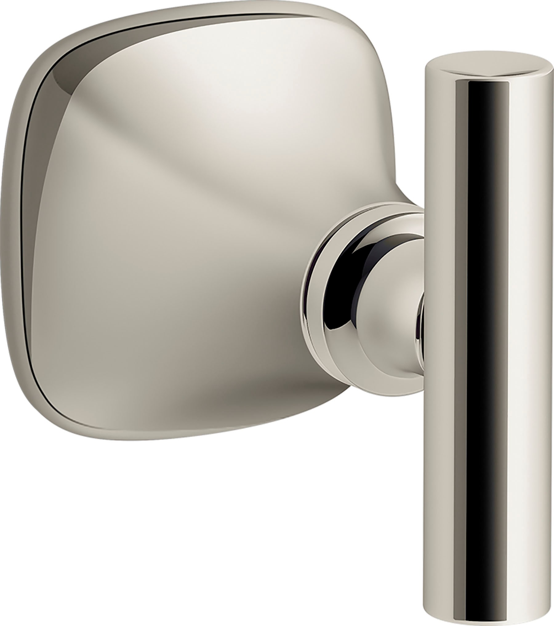 Gancho para toalla de montaje en pared de níquel pulido vibrante KOHLER Rill de un solo gancho R28012-SN