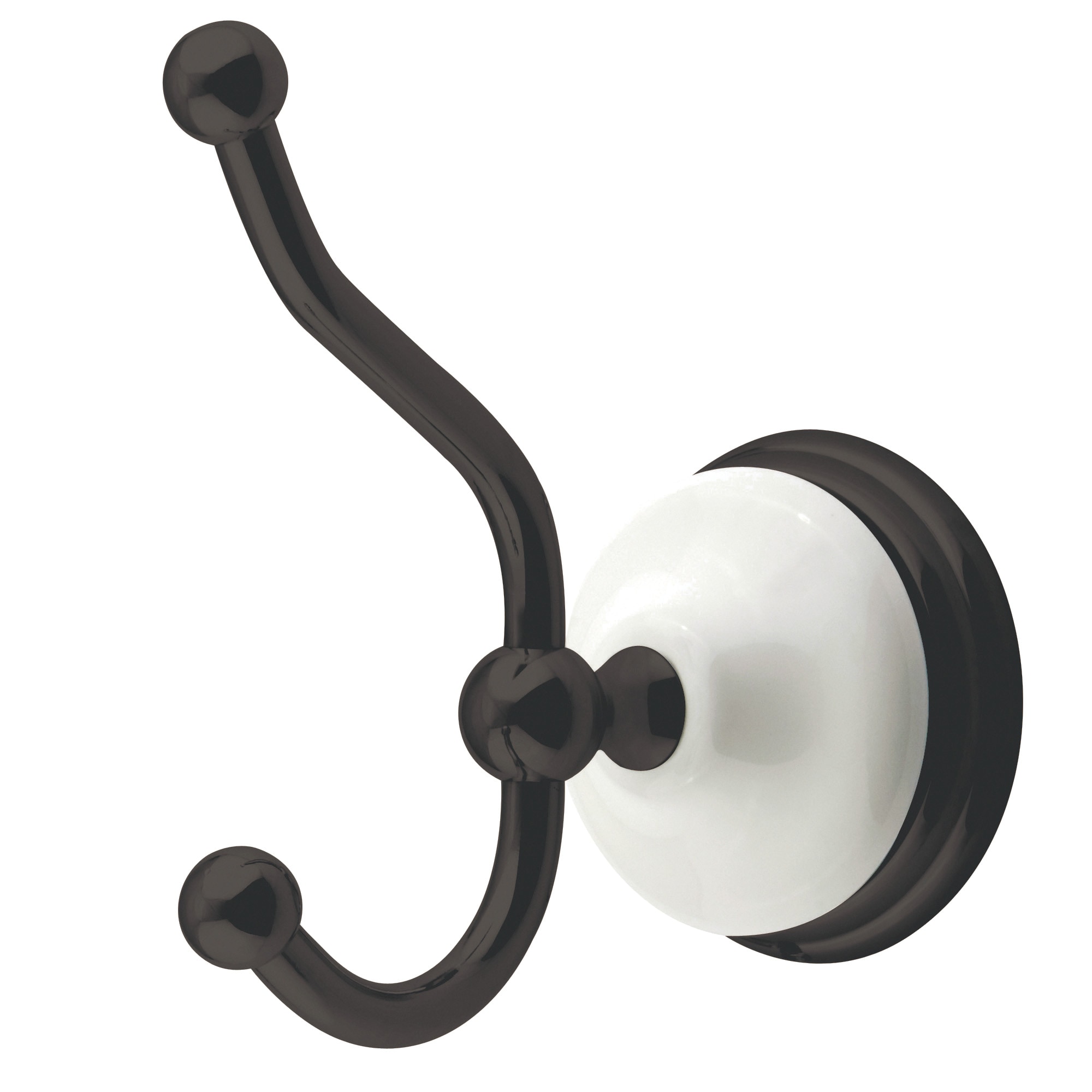 Colgador de toallas de pared doble de bronce aceitado estilo victoriano de Kingston Brass