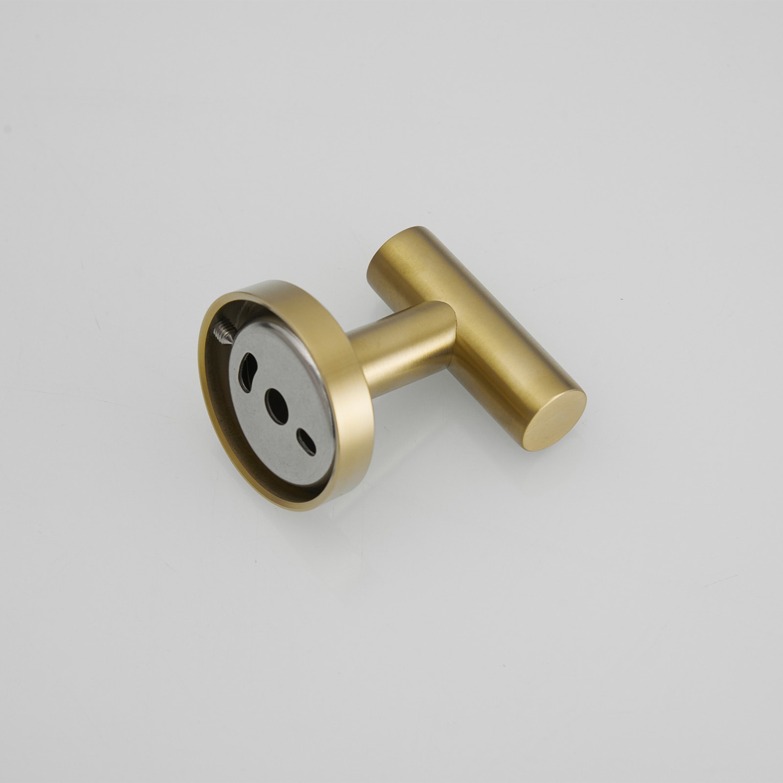 Gancho para Toallas de Montaje en Pared en Dorado Cepillado con 6 Ganchos - A-91004-6-BG-1