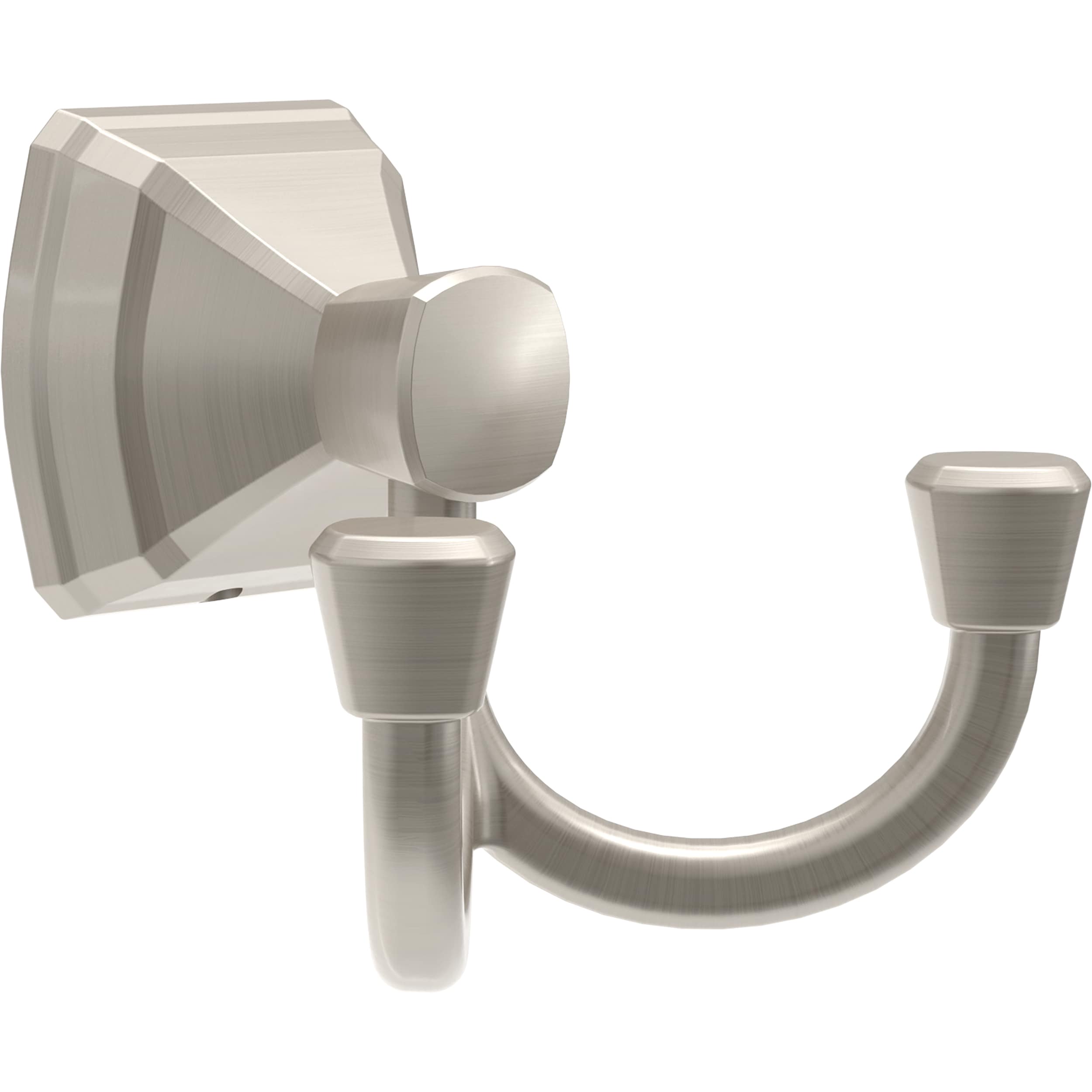 Percha doble de pared con gancho Delta Knoxville en níquel cepillado con SpotShield KNX35-DN