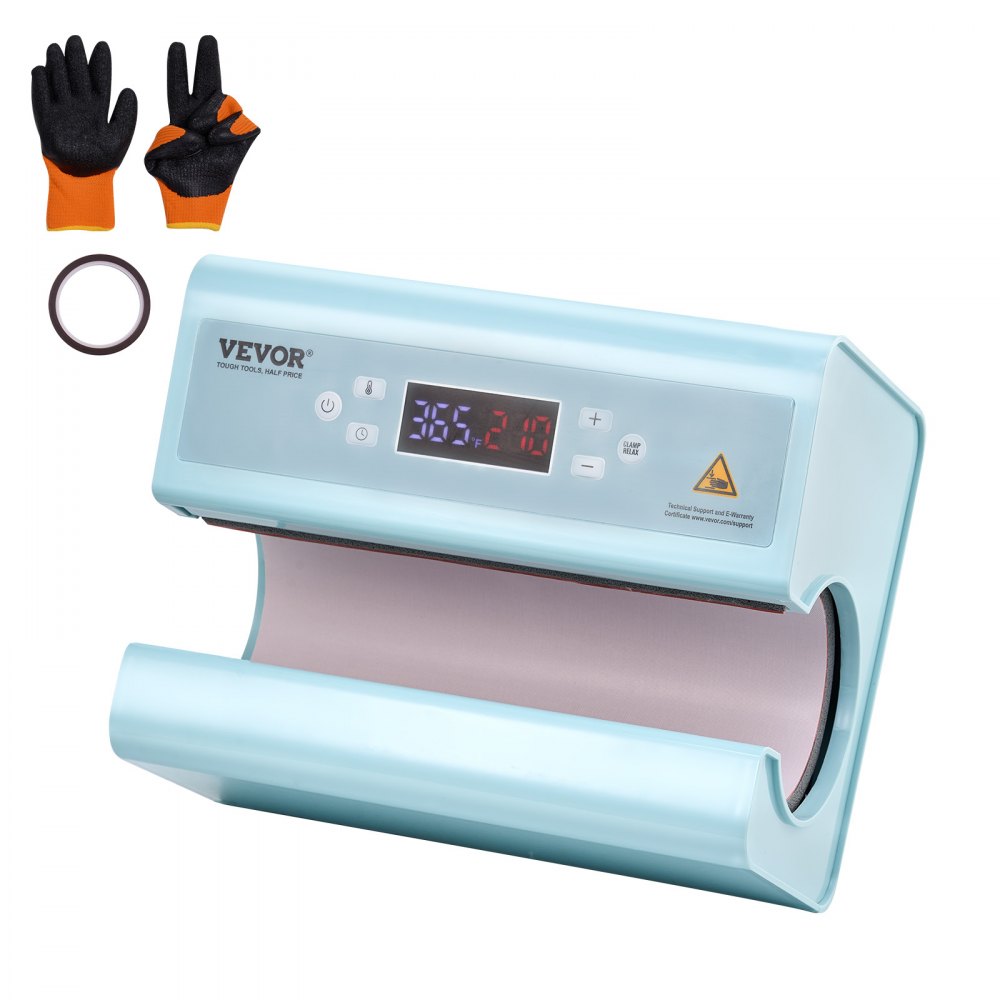 VEVOR Auto Tumbler Heat Press Machine 11-30oz Sublimation Mug Heat Press Blue - ZNKBJ30OZSLLL8371V1