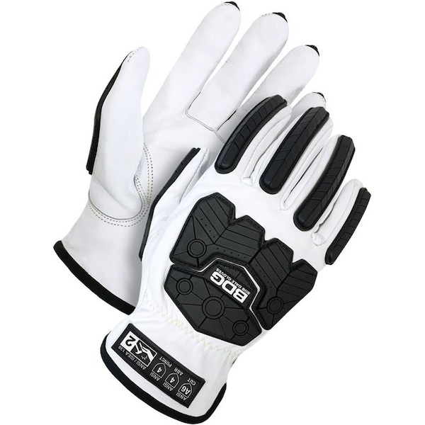 Guantes para conductores resistentes a cortes y antiimpacto Bdg, Nivel de corte A6, negro/gris, Talla L - 20-1-5000-L