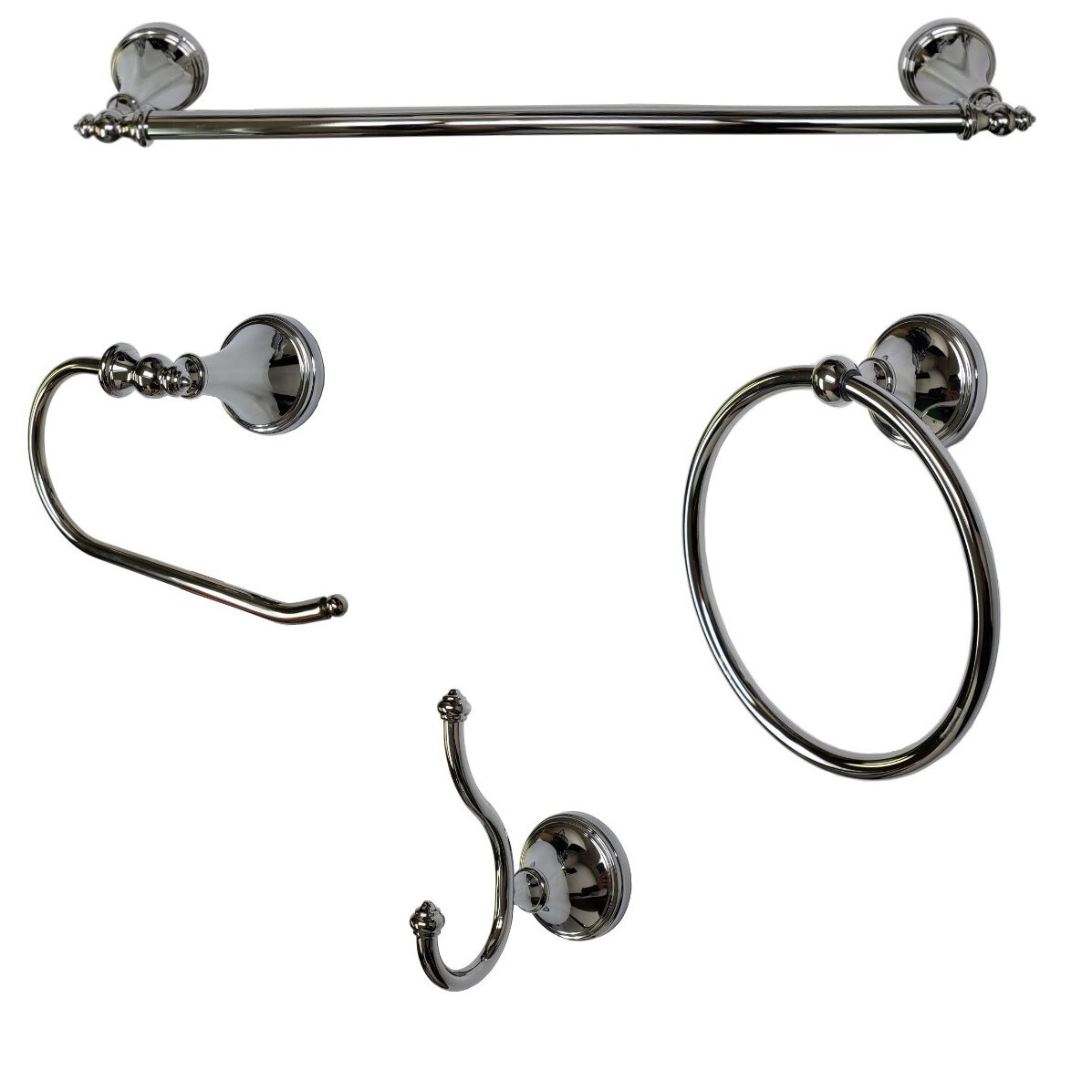 Colgador de toallas de doble gancho Annchester Chrome de ARISTA - Montaje en pared BA5301-RHKJ-CH