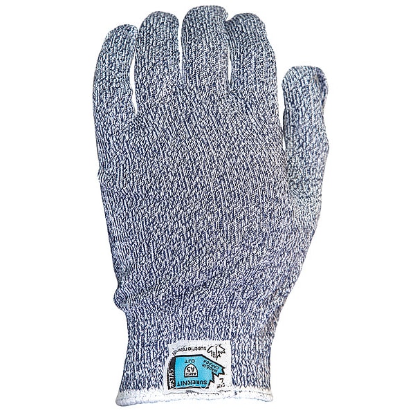Guantes tejidos Superior Glove, Nivel de corte A7, 13 ga, color azul, talla 8 - STA5BU-M