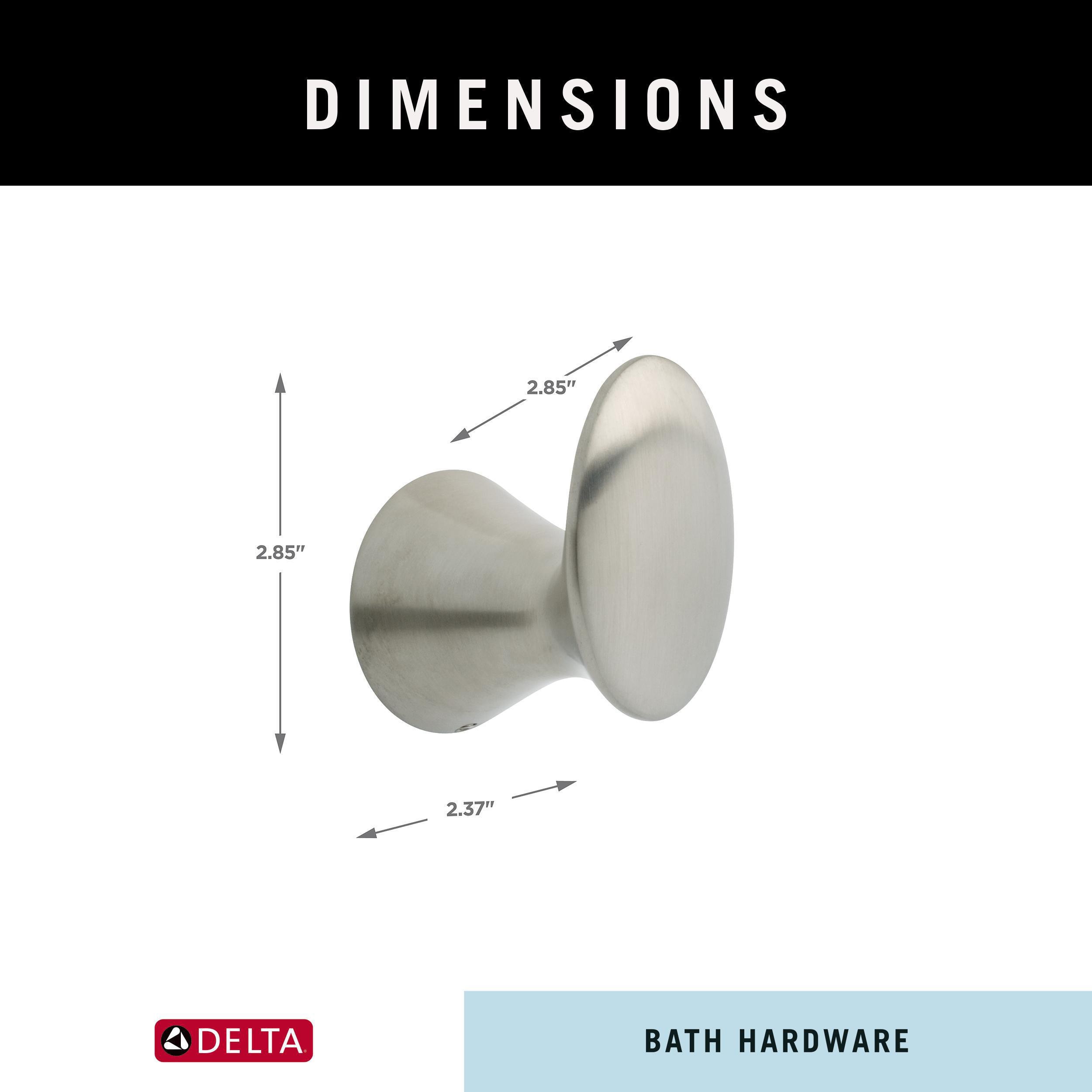 Percha de Toalla de Pared con Gancho Único de Acero Inoxidable Brillante Delta Lahara